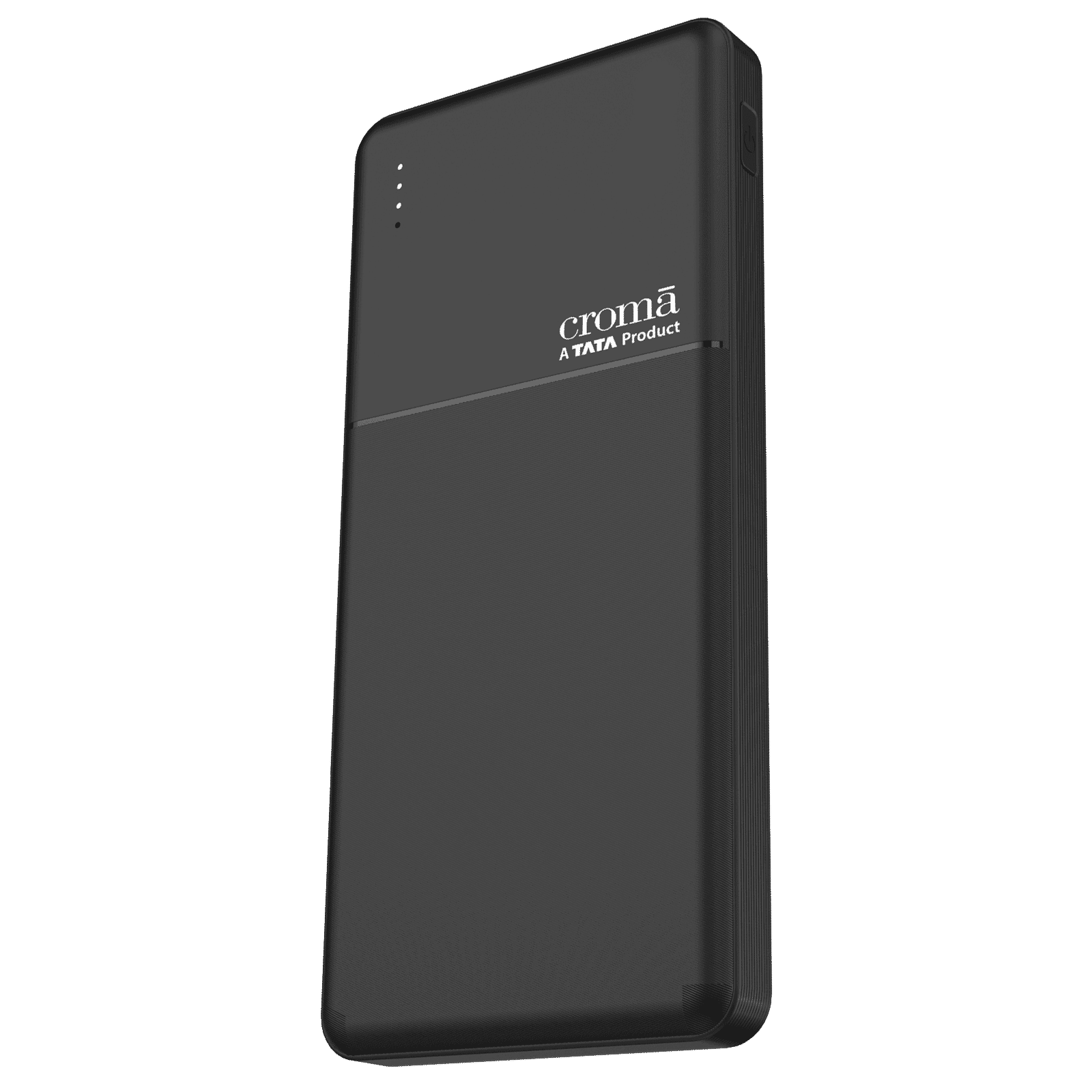 Croma 10000 mAh 22.5W Fast Charging Power Bank (2 Type A & 1 Type C Ports, Multi Layer Protection, Black)
