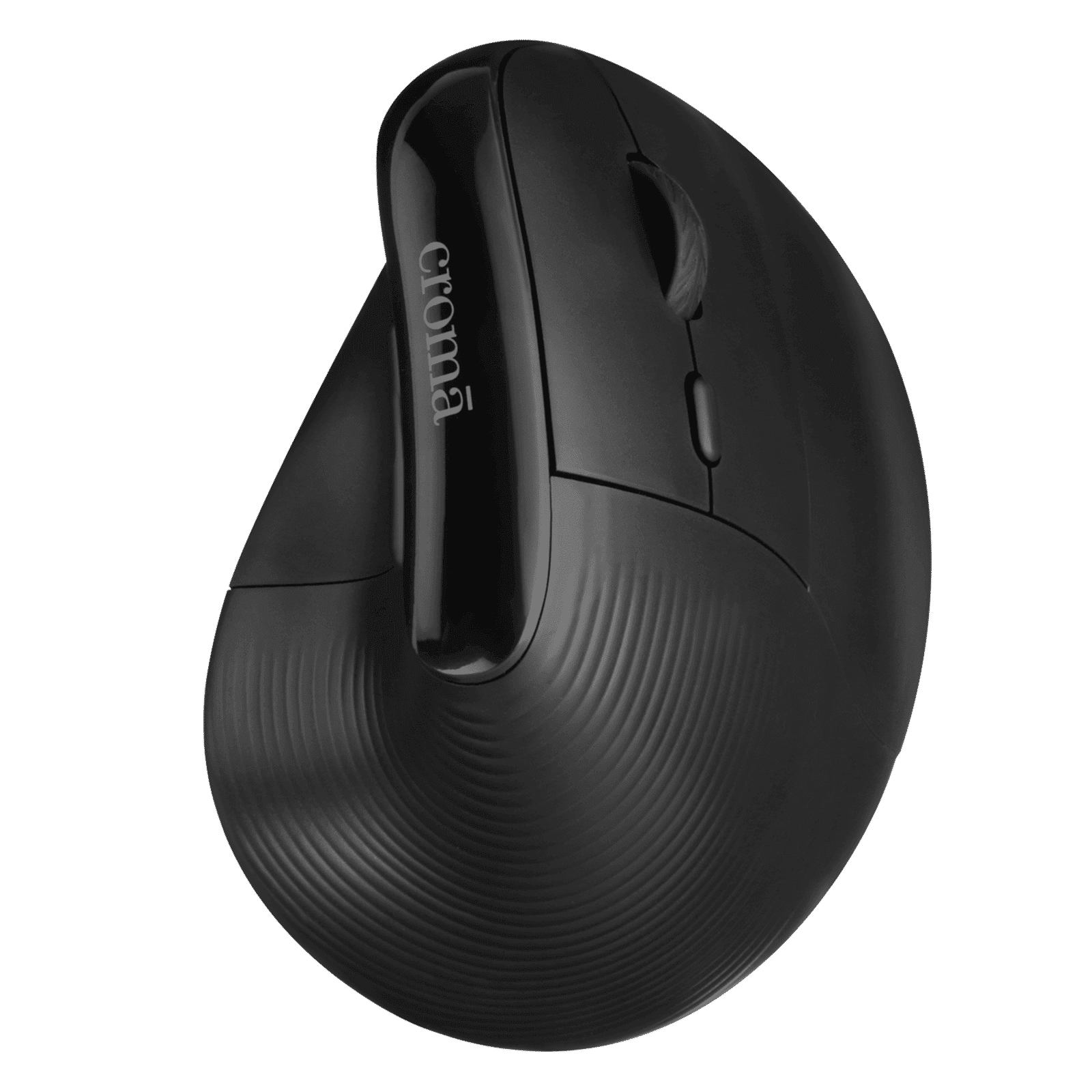 Croma Wireless Mouse with Ergonomics Design (4000 DPI Adjustable, 6 Buttons, Black)