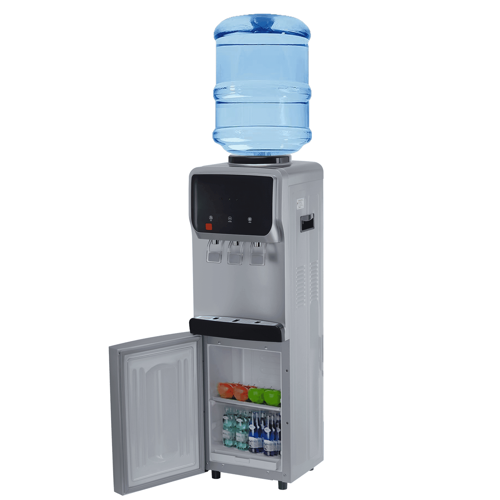 Croma Hot, Cold & Normal Top Load Water Dispenser with Cooling Cabinet (Silver)