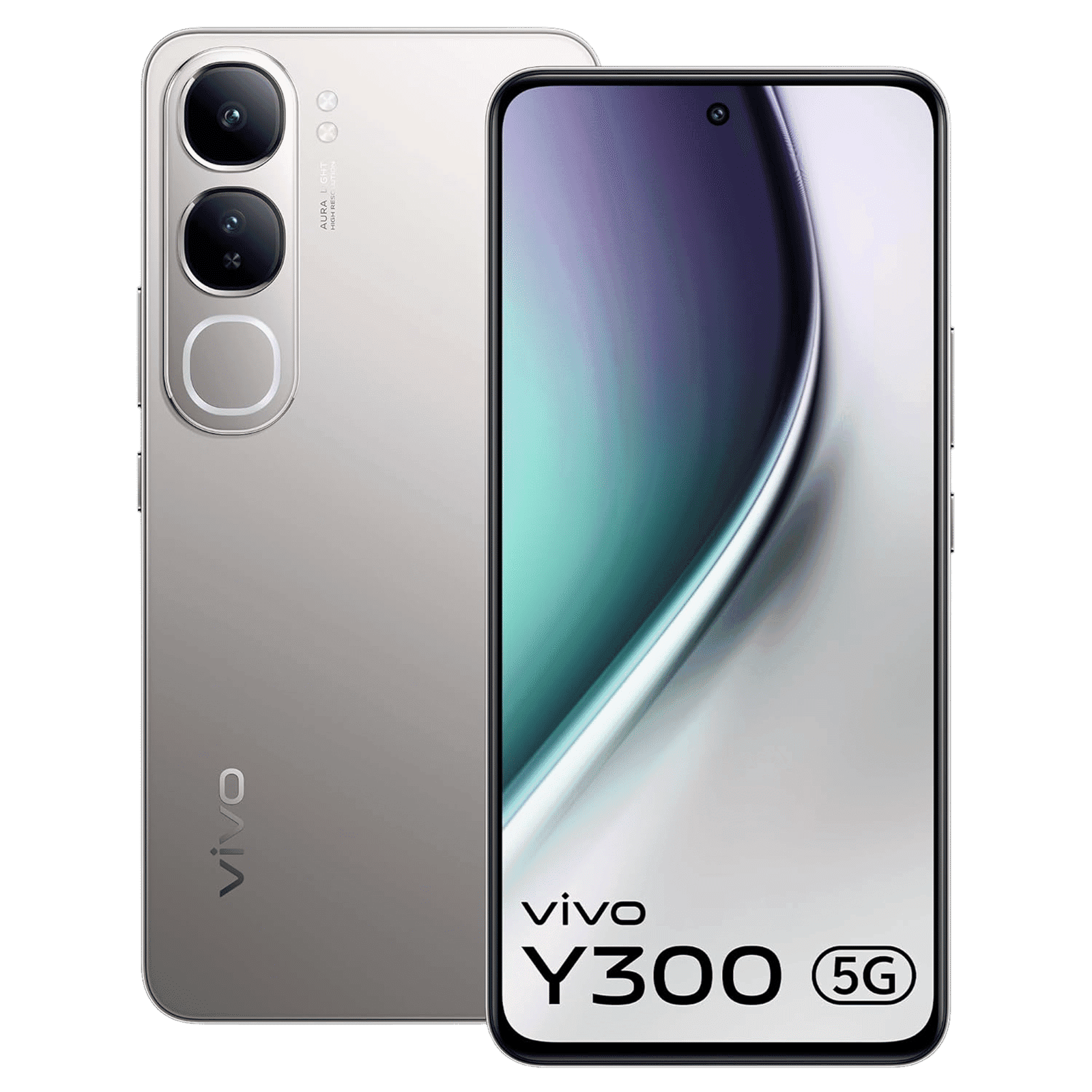 vivo Y300 5G (8GB RAM, 256GB ROM, Titanium Silver)