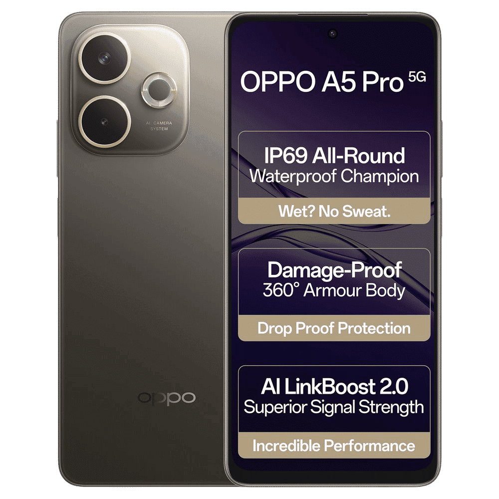 oppo A5 Pro 5G (8GB RAM, 128GB, Mocha Brown)