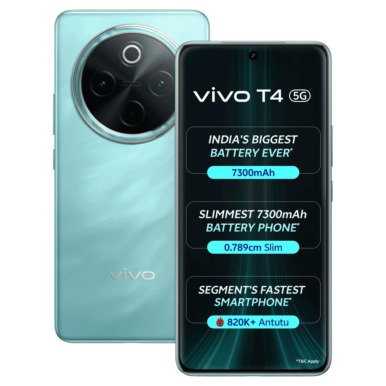 vivo T4 5G (8GB RAM, 256GB, Emerald Blaze)