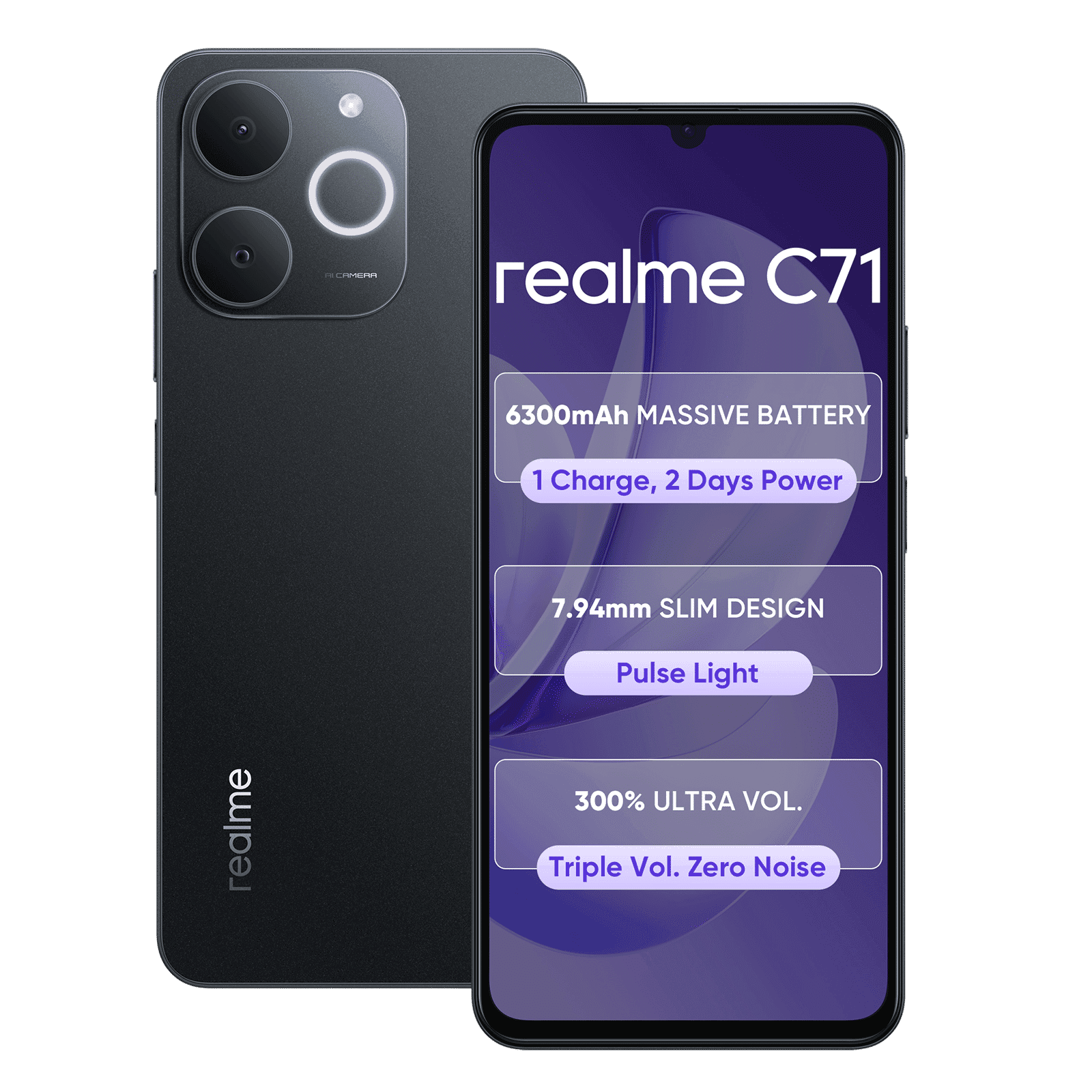 realme C71 (4GB RAM, 64GB, Obsidian Black)