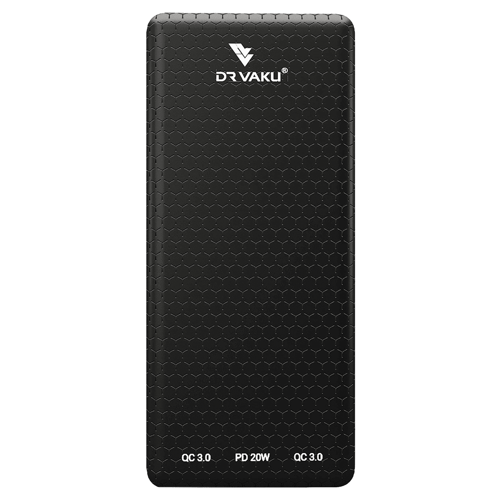 Vaku Carbon Series Magnus 10000 mAh Fast Charging Power Bank (1 Micro USB Type B, 1 Type C & 2 Type A Ports, Digital LED Indicator, Black)