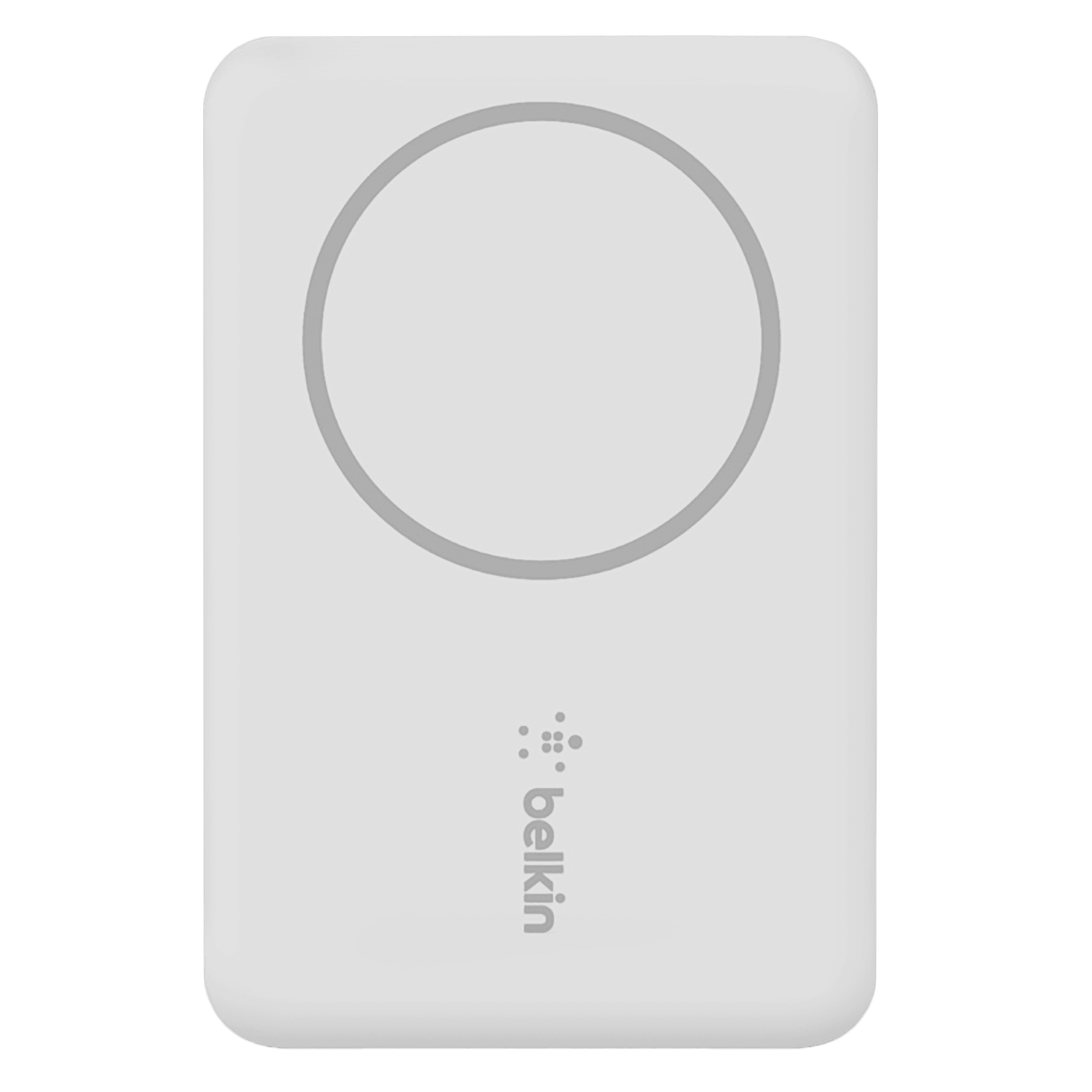 belkin BoostCharge 2500 mAh 5W Power Bank (1 Type C Port, Compatible with MagSafe, White)