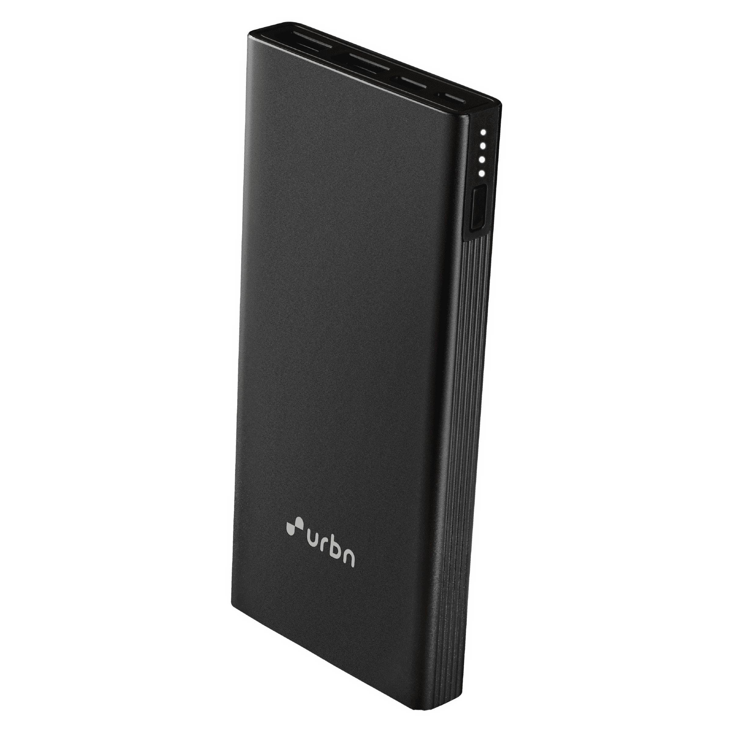 urbn 10000 mAh 20W Fast Charging Power Bank (1 Micro USB Type B, 1 Type C & 2 Type A Ports, Ultra Slim Metal Body, Smart Adaptive IC, Black)