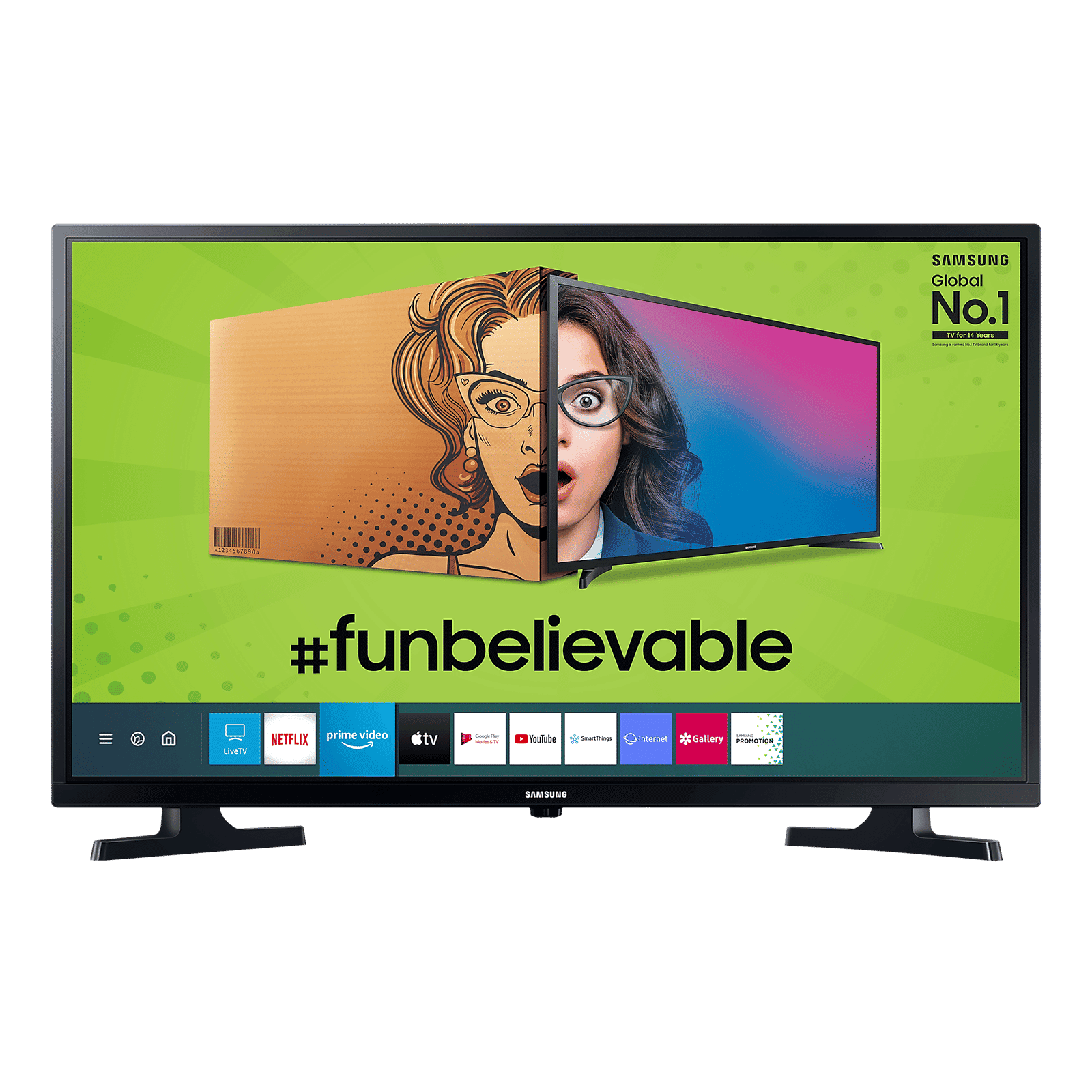 SAMSUNG Series 4 80 cm (32 inch) HD Ready LED Smart Tizen TV with Hyper Real Picture Engine