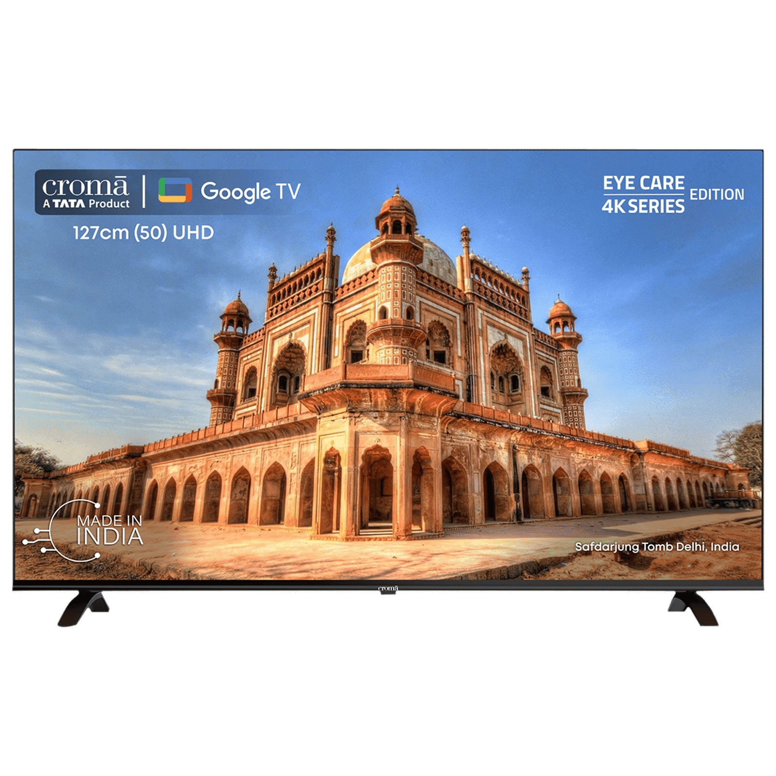 Croma 127 cm (50 inch) 4K Ultra HD LED Google TV with Bezel Less Display