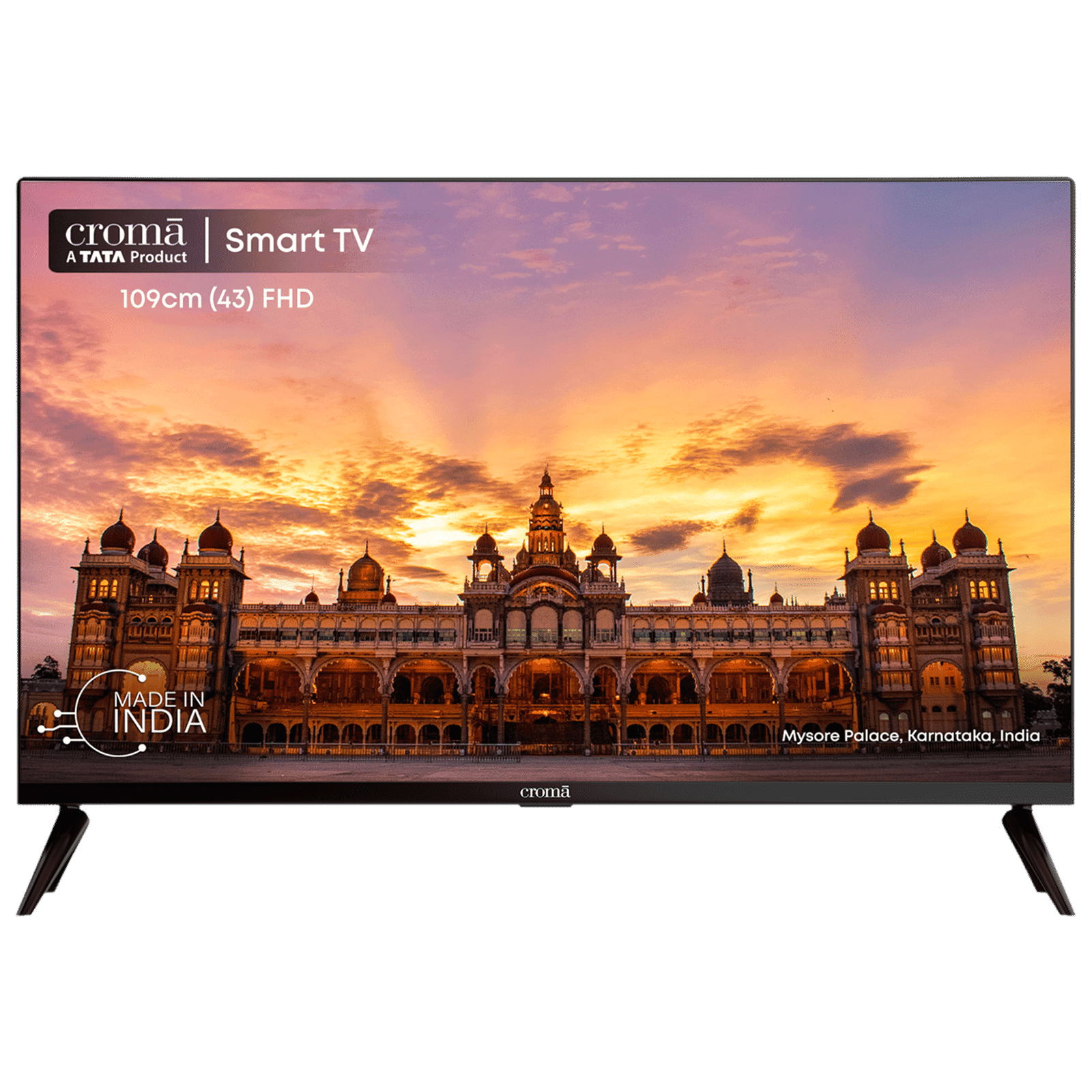 Croma 109 cm (43 inch) Full HD LED Smart Linux TV with Bezel Less Display