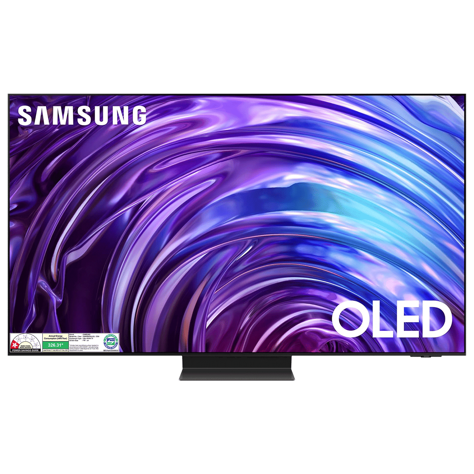 SAMSUNG S95D 165.1 cm (65 inch) OLED 4K Ultra HD Smart Tizen TV with Perception Color Mapping (2024 model)