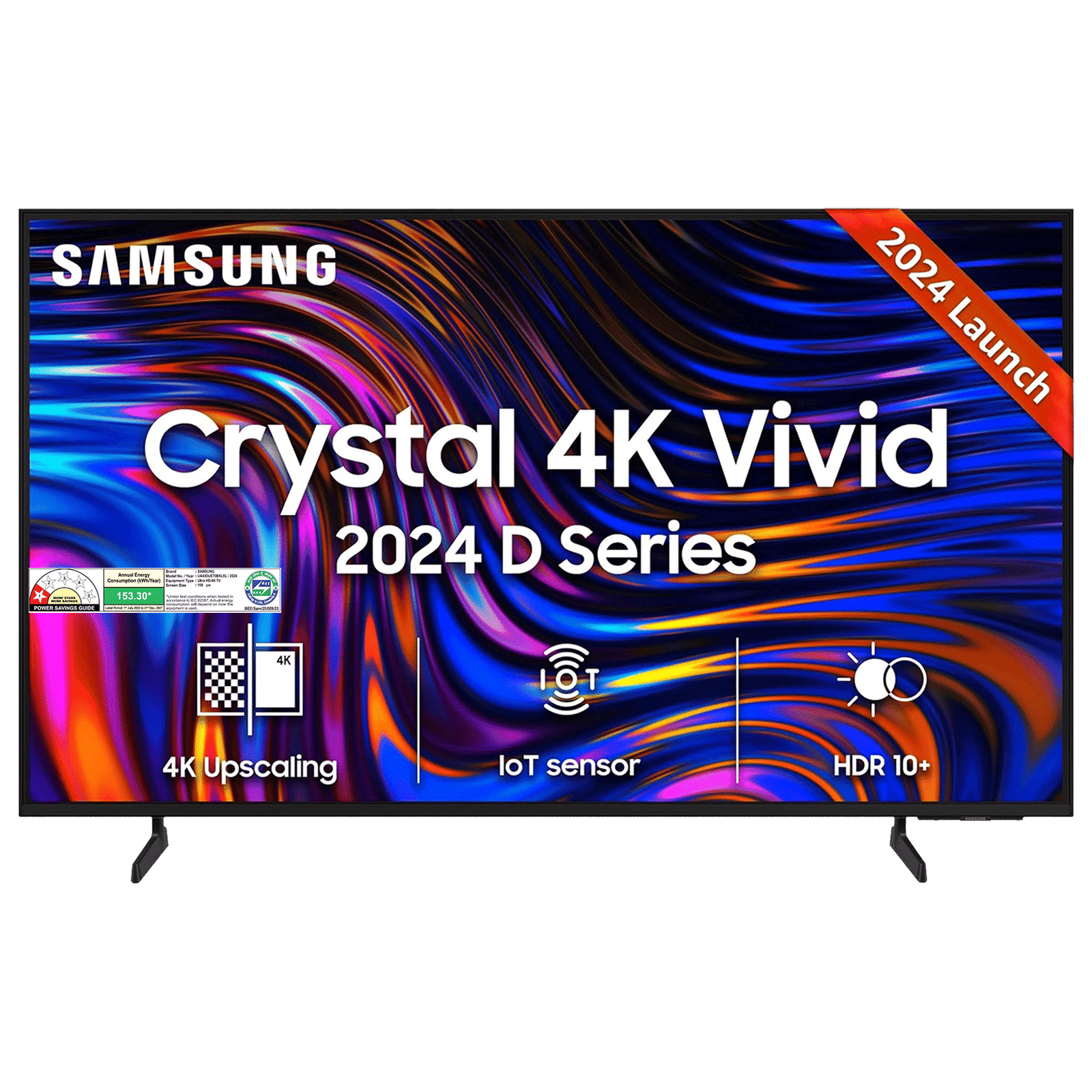 SAMSUNG DUE70 109.22 cm (43 inch) 4K Ultra HD LED Tizen OS TV with Crystal Processor 4K