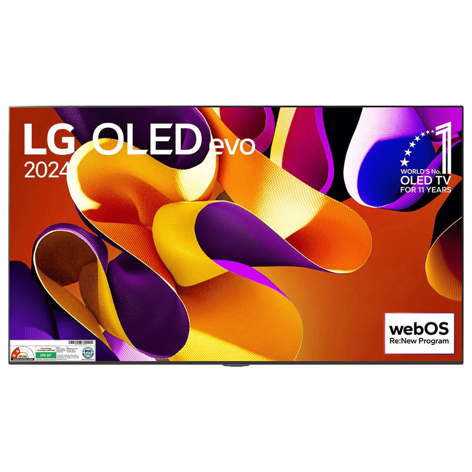 LG evo AI G4 165.1 cm (65 inch) OLED 4K Ultra HD Smart WebOS TV with Dolby Atmos (2025 model)