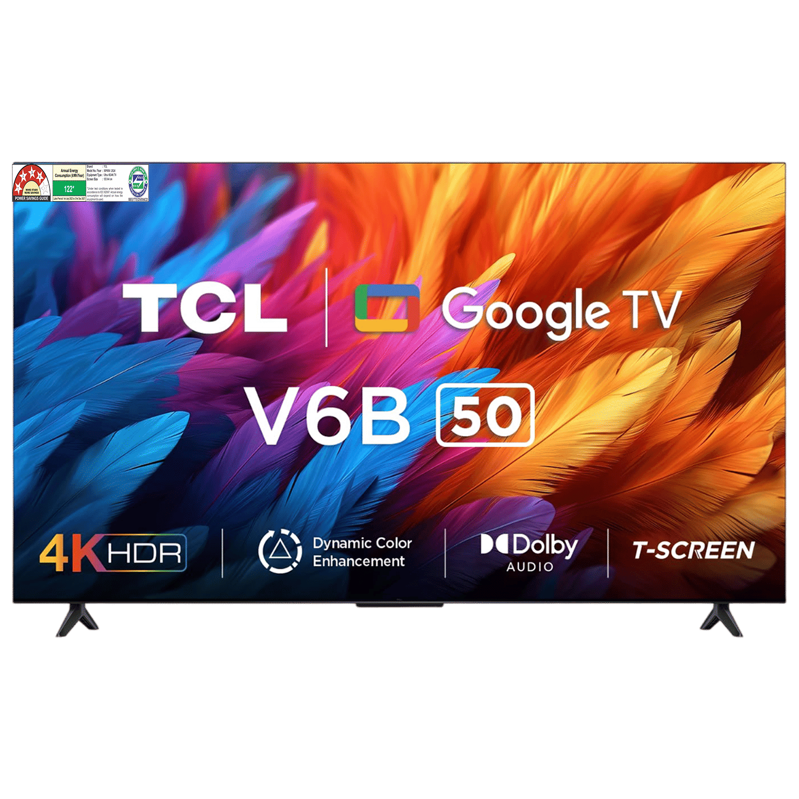 TCL V6B 127 cm (50 inch) 4K Ultra HD LED Google TV with Dynamic Colour Enhancement