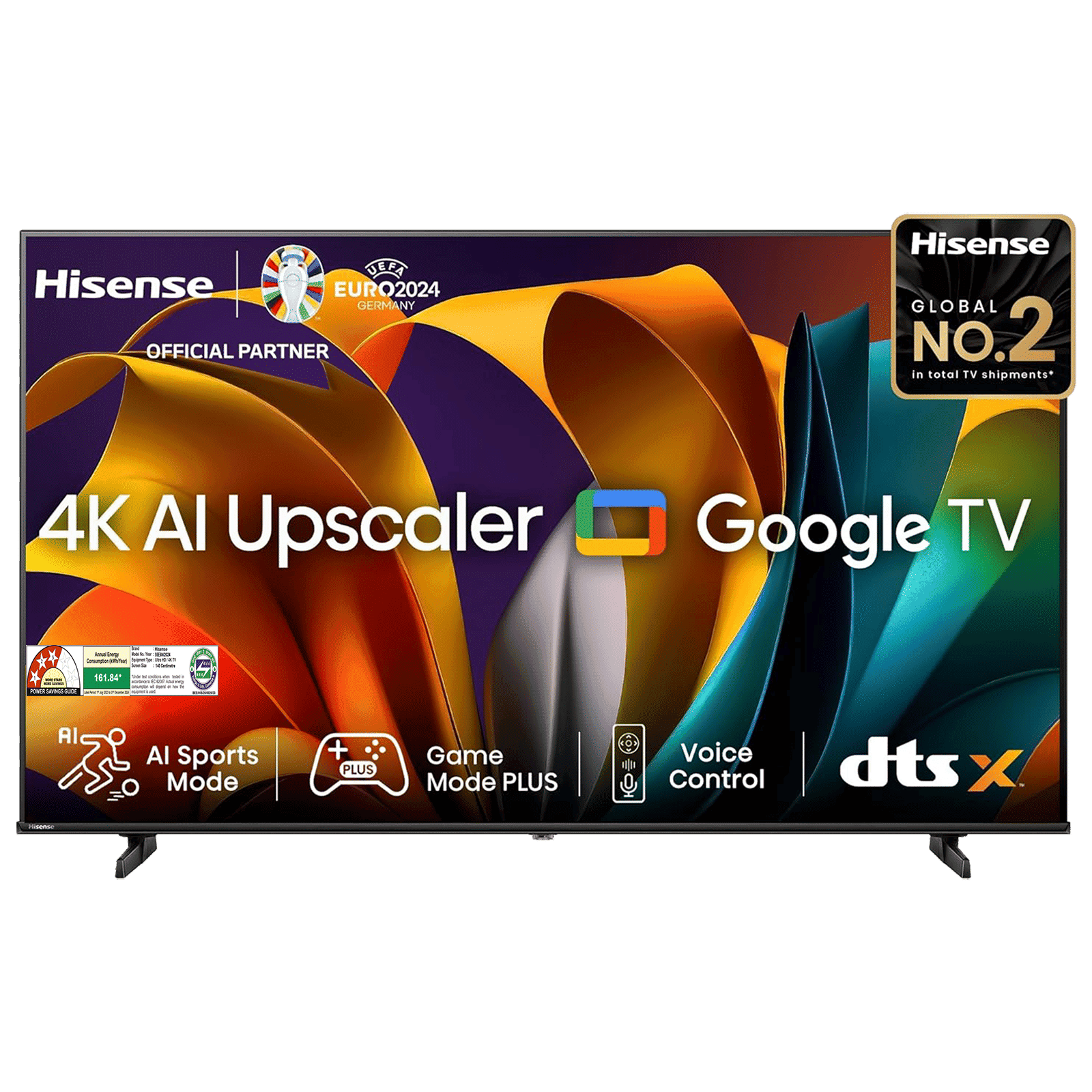 Hisense E6N 139 cm (55 inch) 4K Ultra HD LED Google TV with 4K AI Upscaler (2024 model)