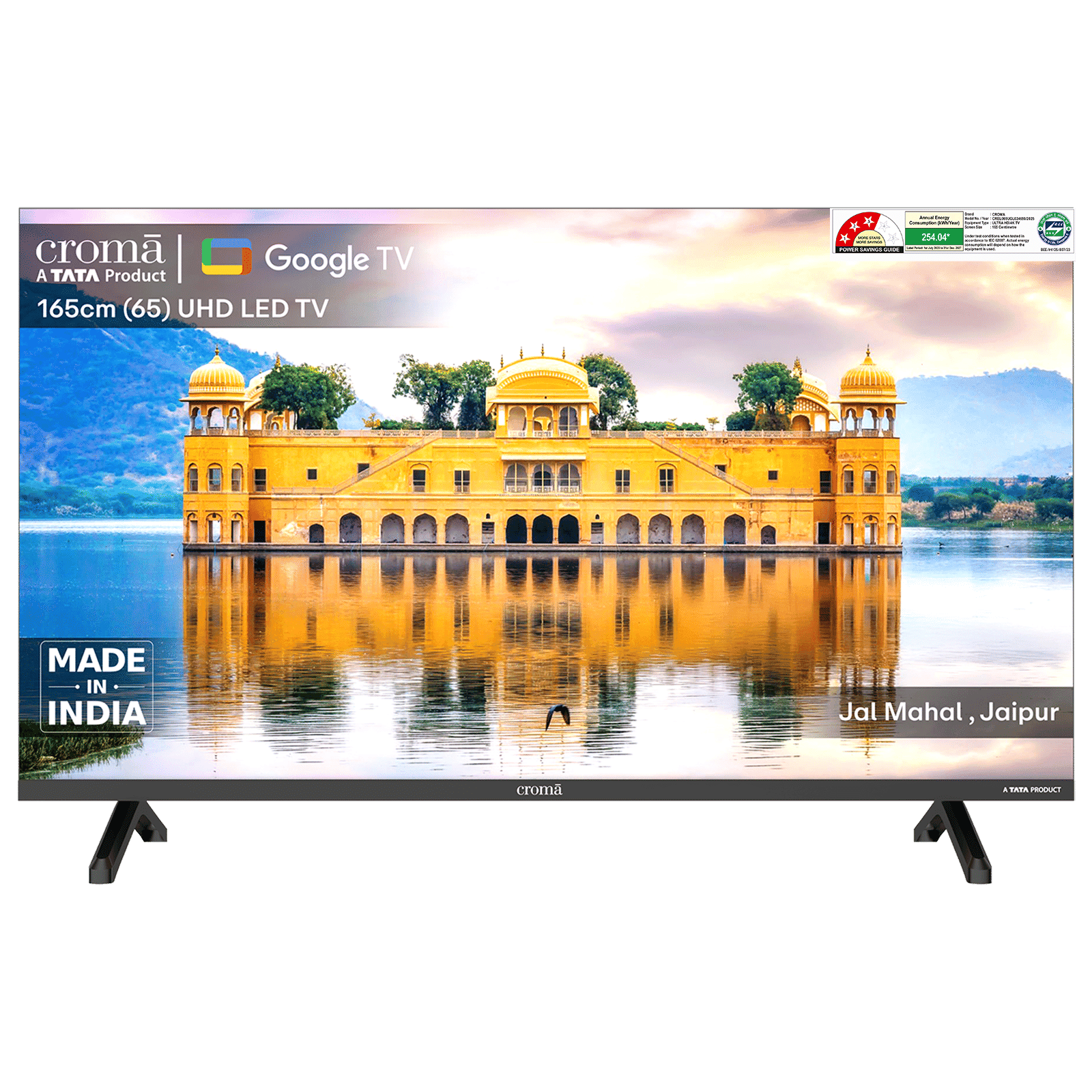 Croma 165.1 cm (65 inch) 4K Ultra HD LED Smart Google TV with Google Assistant (2025 model)