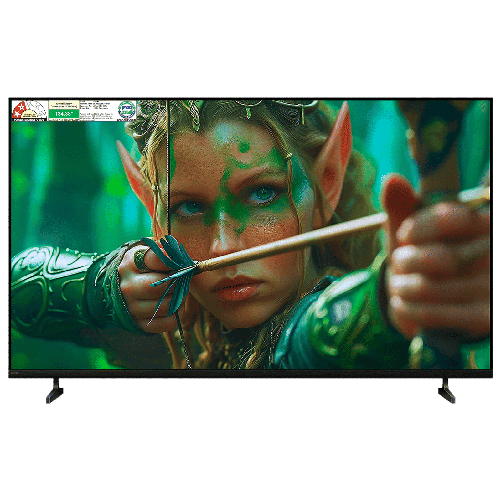 SONY BRAVIA 2 II 109.22 cm (43 inch) LCD 4K Ultra HD Smart Android TV with Google Voice Assistant (2025 model)