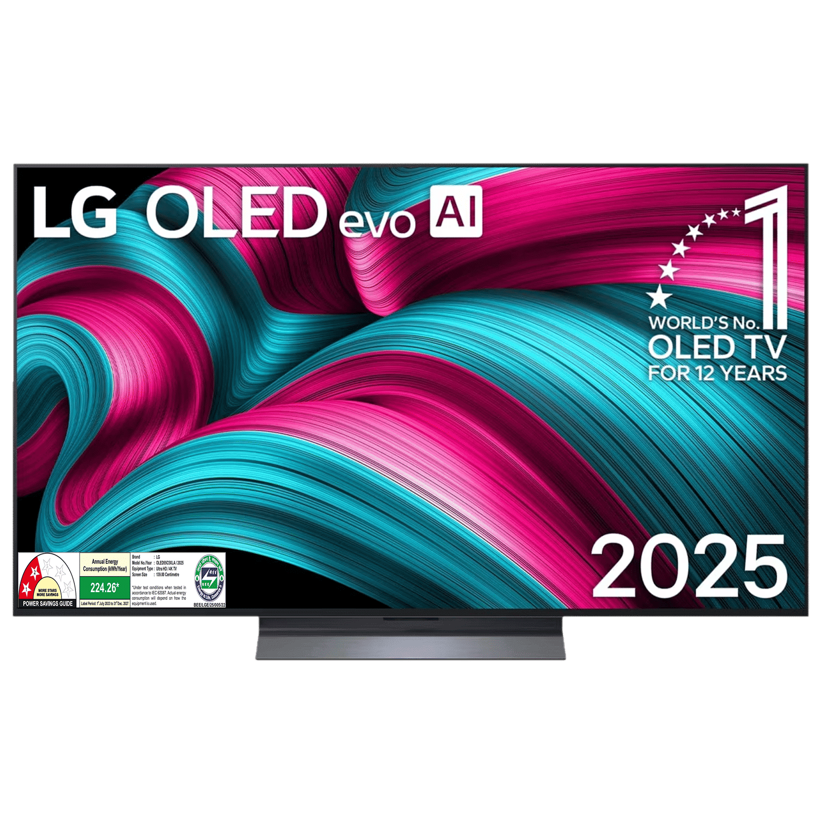 LG evo AI C5 139.7 cm (55 inch) OLED 4K Ultra HD Smart WebOS TV with Dolby Vision & Dolby Atmos (2025 model)
