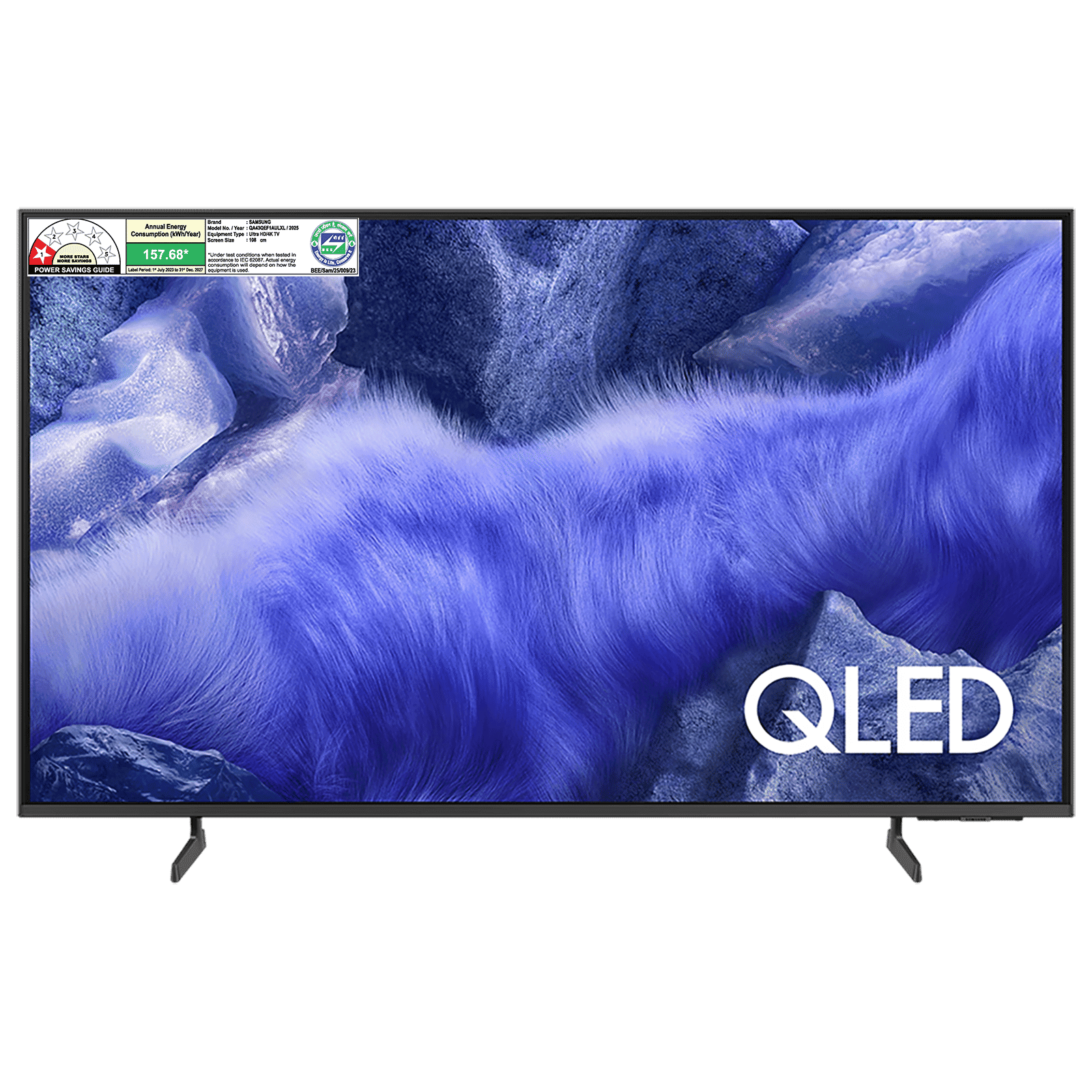 SAMSUNG QEF1 109.22 cm (43 inch) 4K Ultra HD QLED Smart Tizen TV with Google Assistant (2025 model)