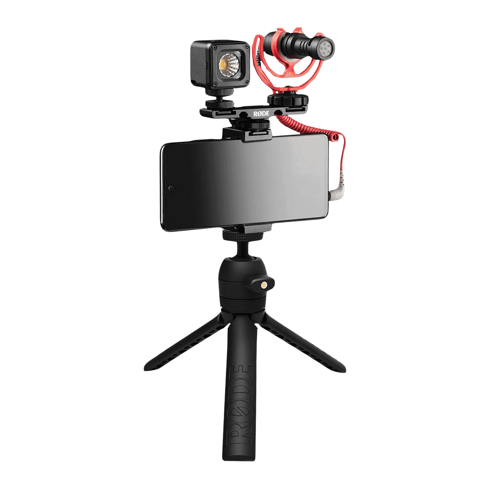 RODE VLOGVMICRO Vlogger Kit for Mobile with Mic (Directional Sound Pickup, Black)