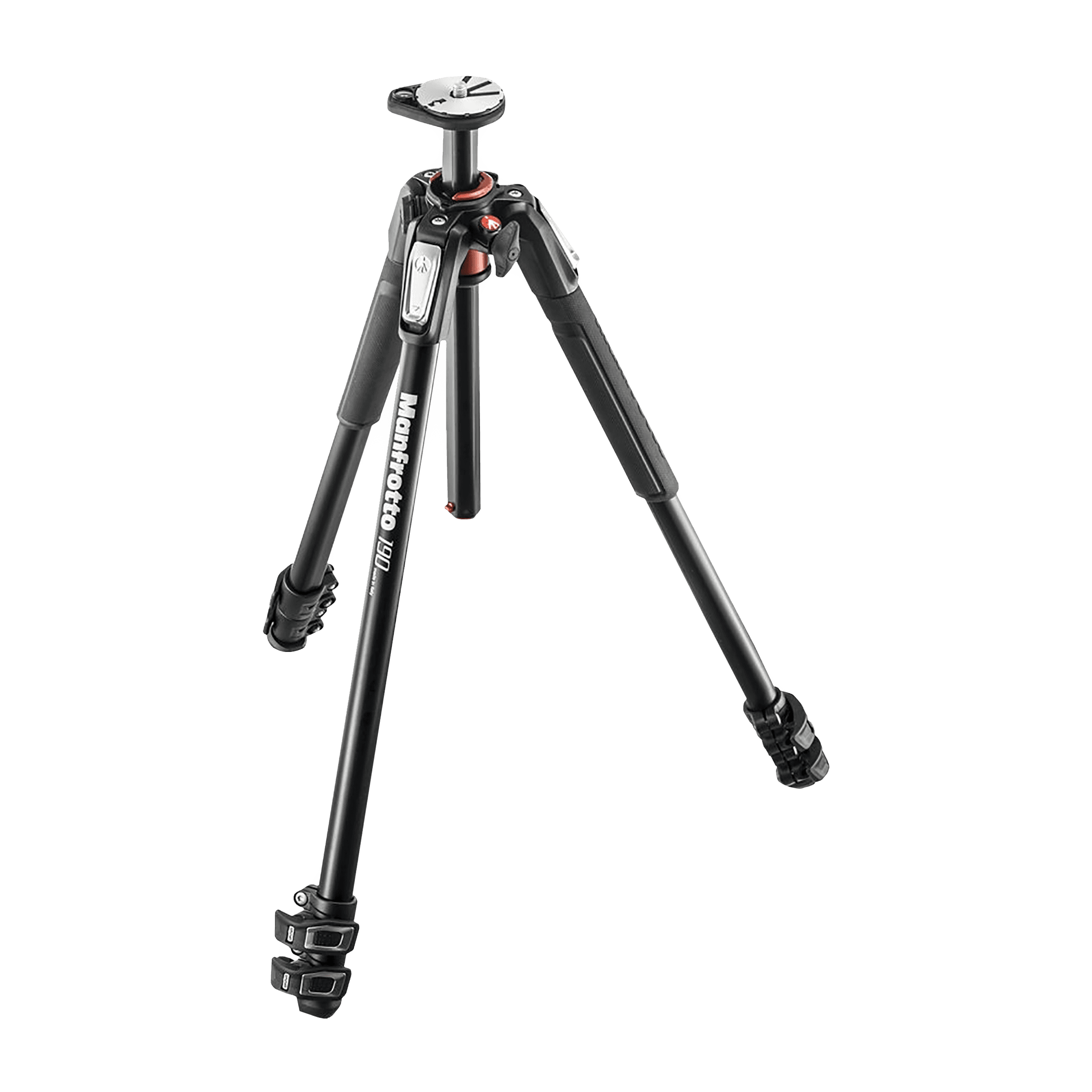 Manfrotto 190 160cm Adjustable Tripod for Camera (90 Degree Rotation, Black)