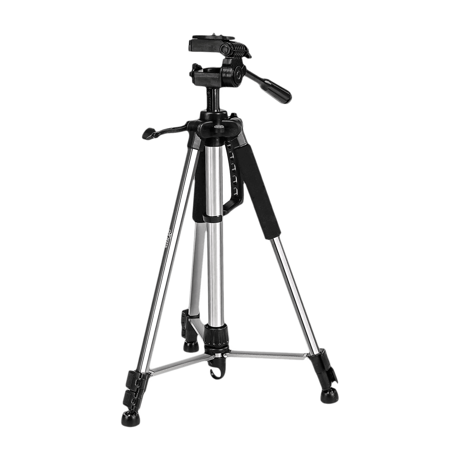 HIFFIN HF-3600 140cm Adjustable Tripod for Mobile and Camera (Built-in Bubble Head, Black)