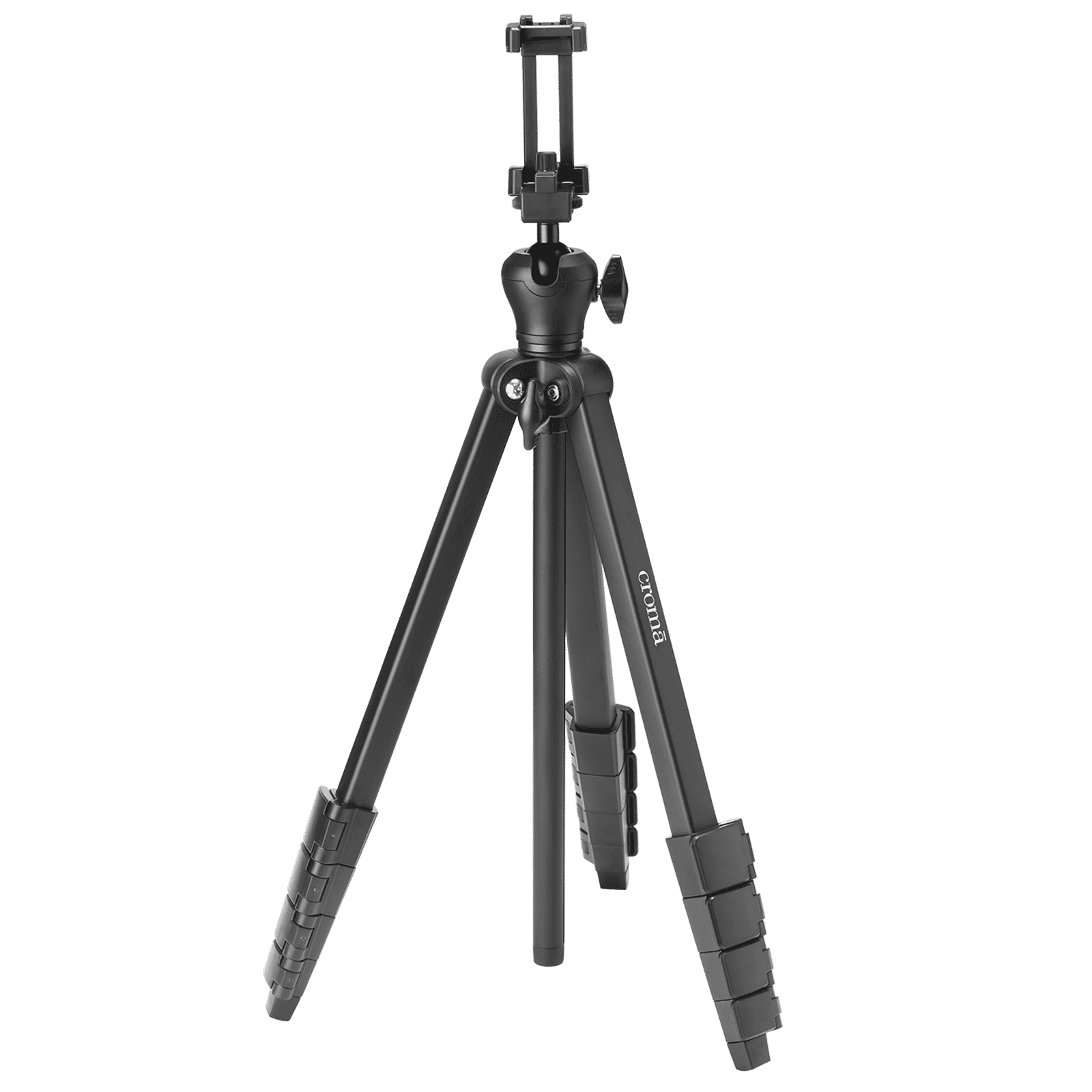 Croma 148cm Adjustable Tripod for Mobile and Camera (360 Degree Rotatable, Black)