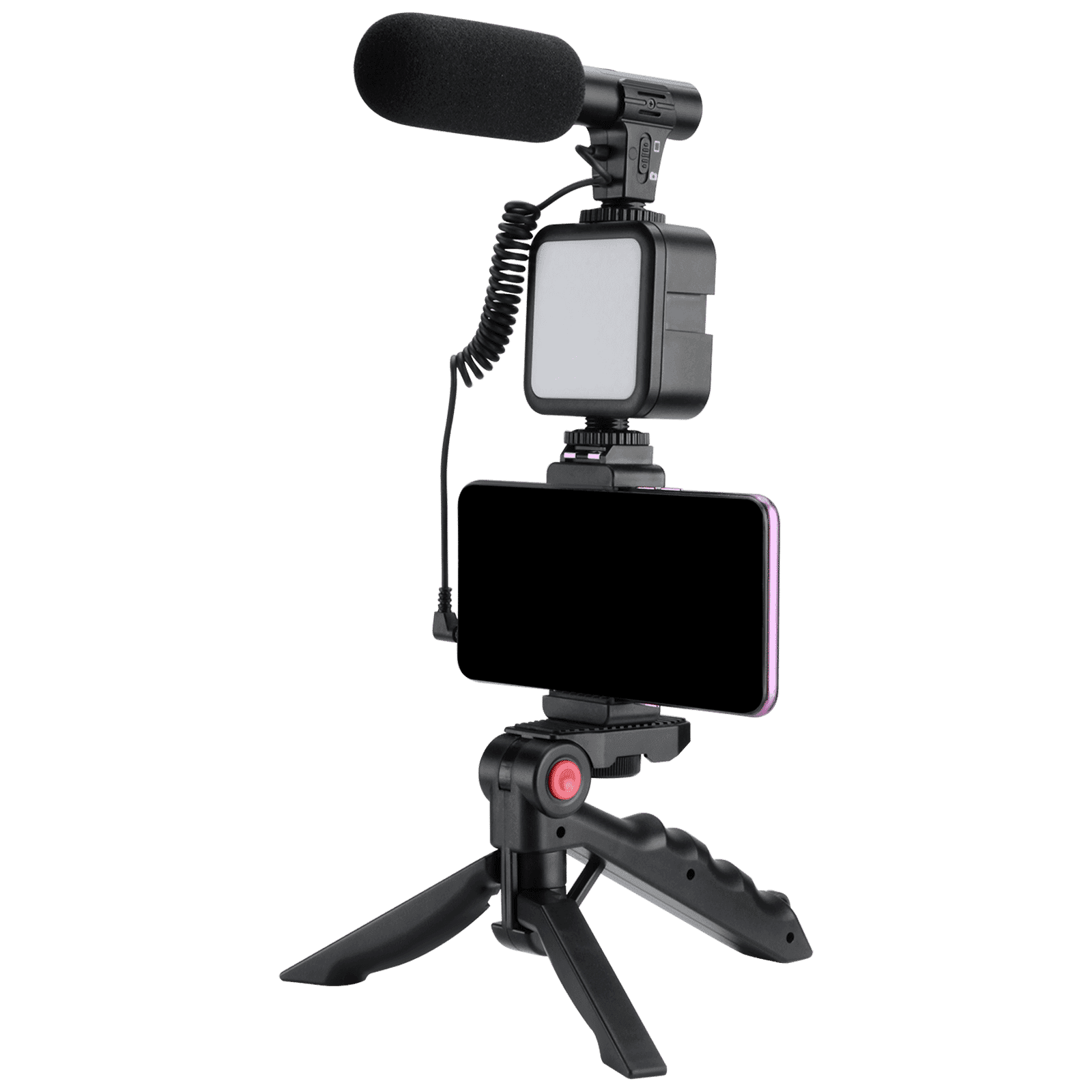 Croma Adjustable Tripod for Camera and Mobile With Remote (Easy to Assemble, Black)