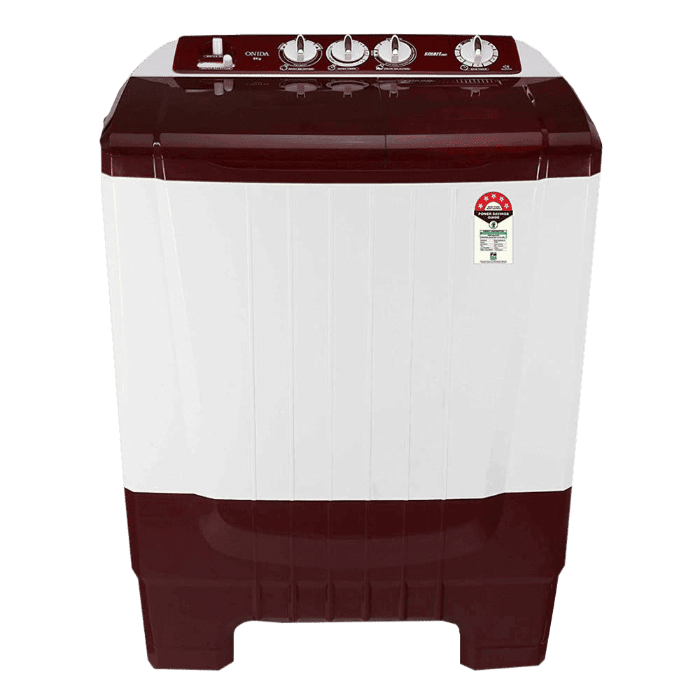 ONIDA 8 kg 5 Star Semi Automatic Washing Machine with Magic Filter (S80SCTR, Lava Red)