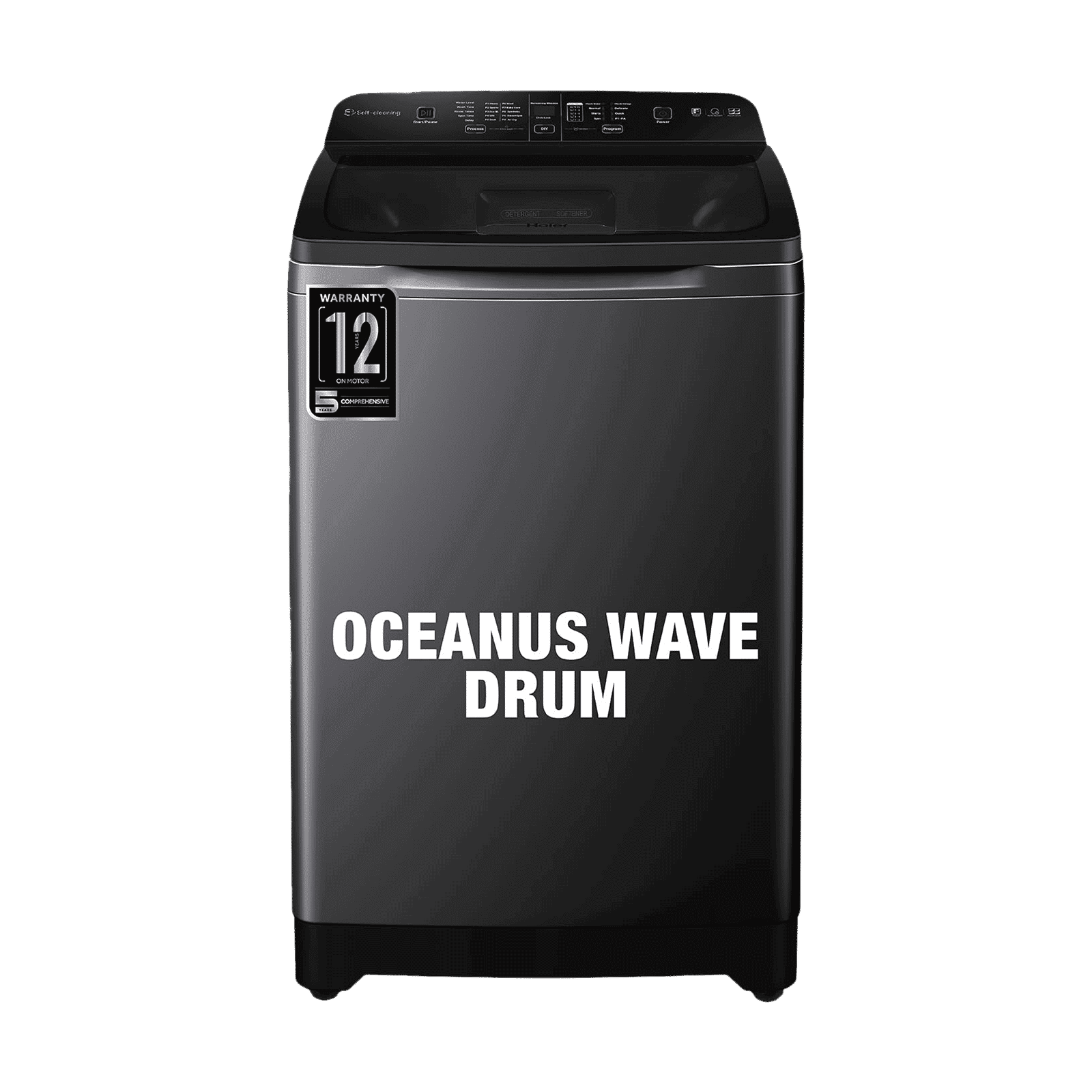 Haier 9 kg 5 Star Fully Automatic Top Load Washing Machine (HSW90-678ES8, Air Dry, Dark Jade Silver)