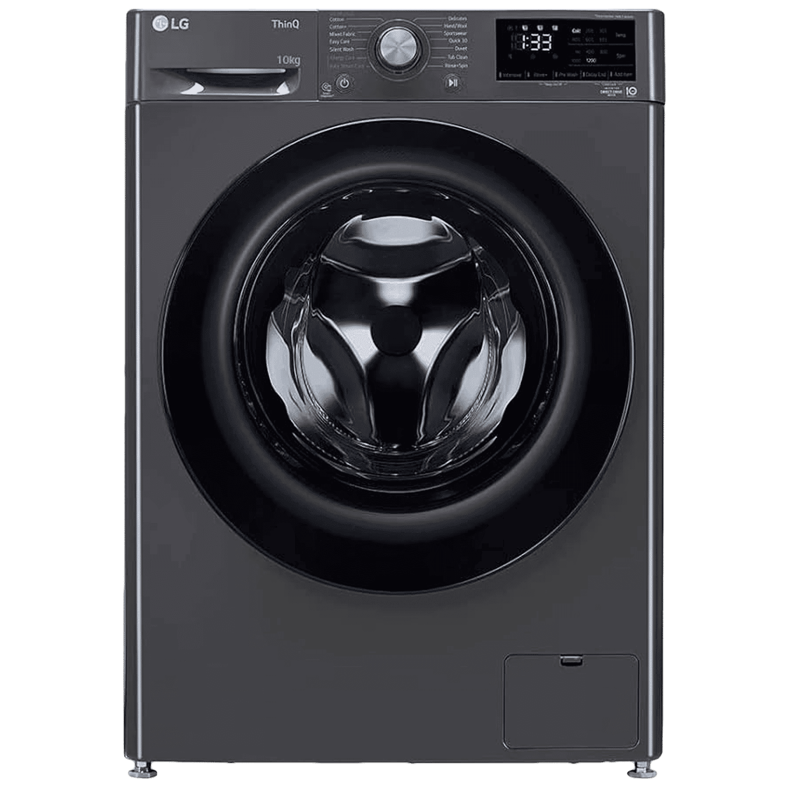 LG 10 kg 5 Star Fully Automatic Front Load Washing Machine (FHP1410Z5M.AMBQEIL, AI Direct Drive, Middle Black)