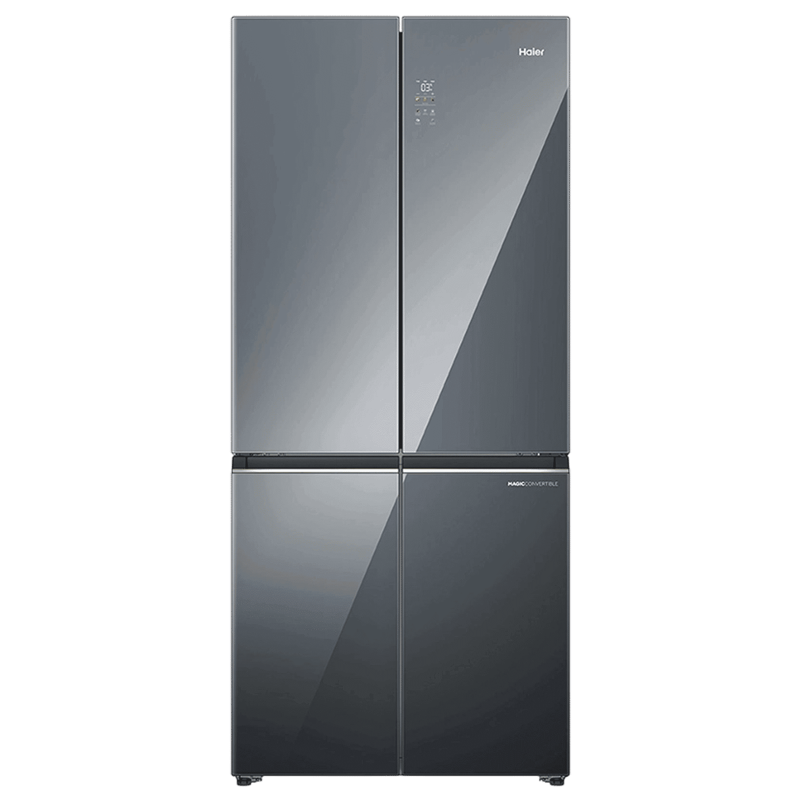 Haier Lumiere 520 Liters 3 Star Auto Defrost Four Door Smart Wifi Enabled Refrigerator with Colorful Digital Display (HRB-600MGU1, Mirror Glass)