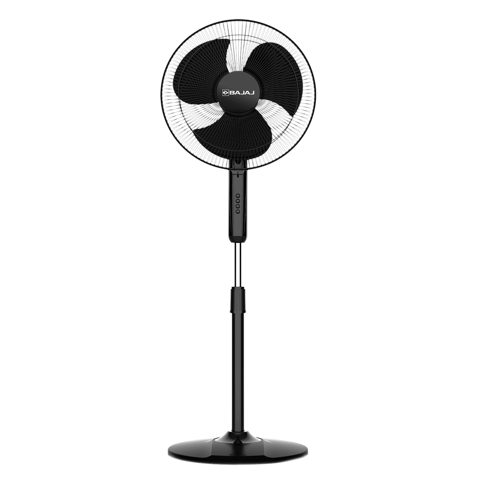 BAJAJ Neo Spectrum 400mm 3 Blade Copper Motor Pedestal Fan (Thermal Overload Protection, Black)