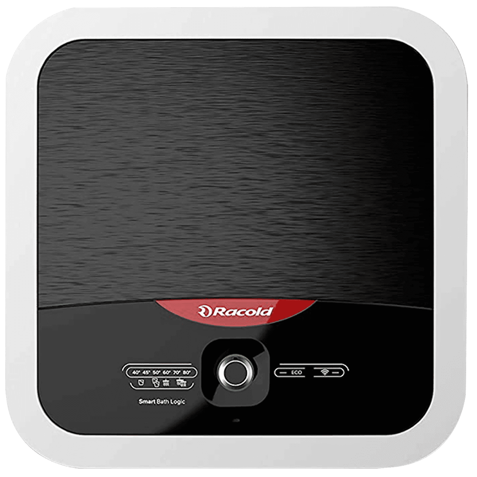 Racold Omnis Wi-Fi 15 Litres 5 Star Vertical Storage Water Geyser with Titanium Enameled Heating Element (Black/Grey)