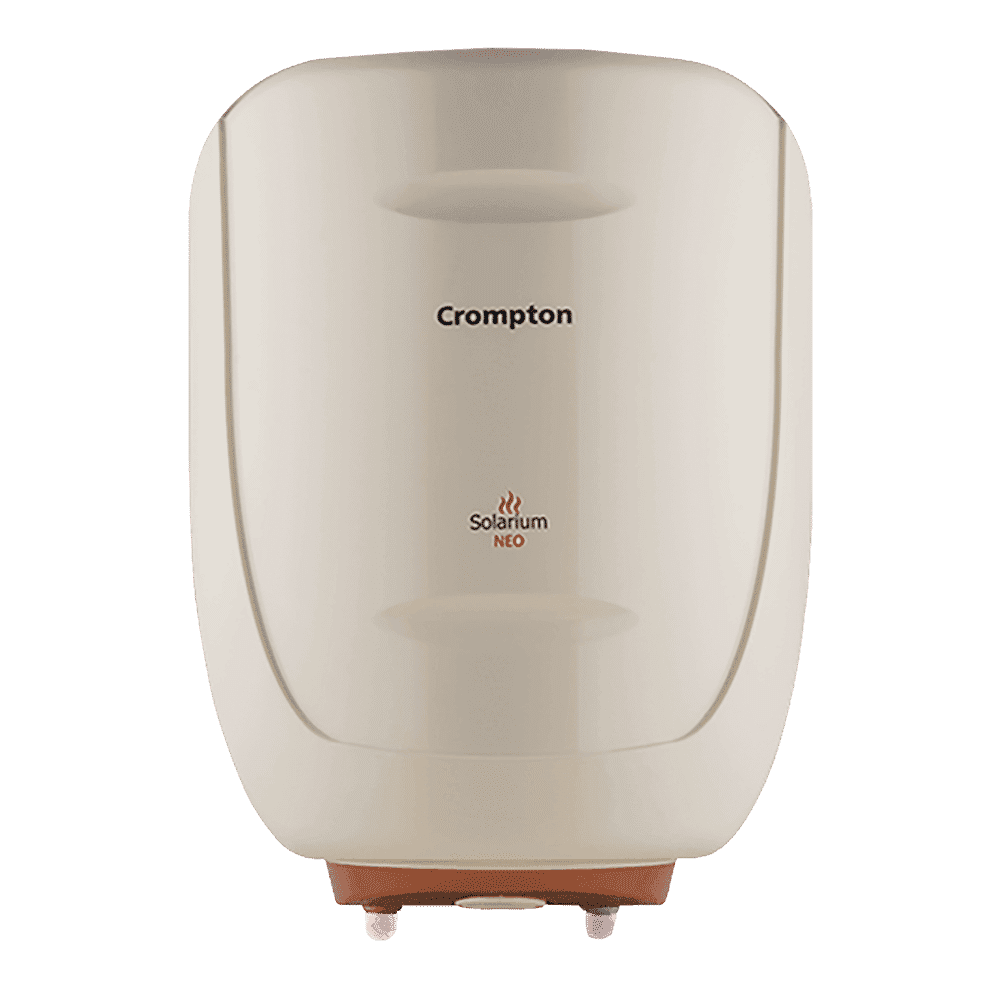 Crompton Solarium Neo 6 Litres 4 Star Vertical Storage Water Geyser with Glass Coated Incoloy Heating Element (White)