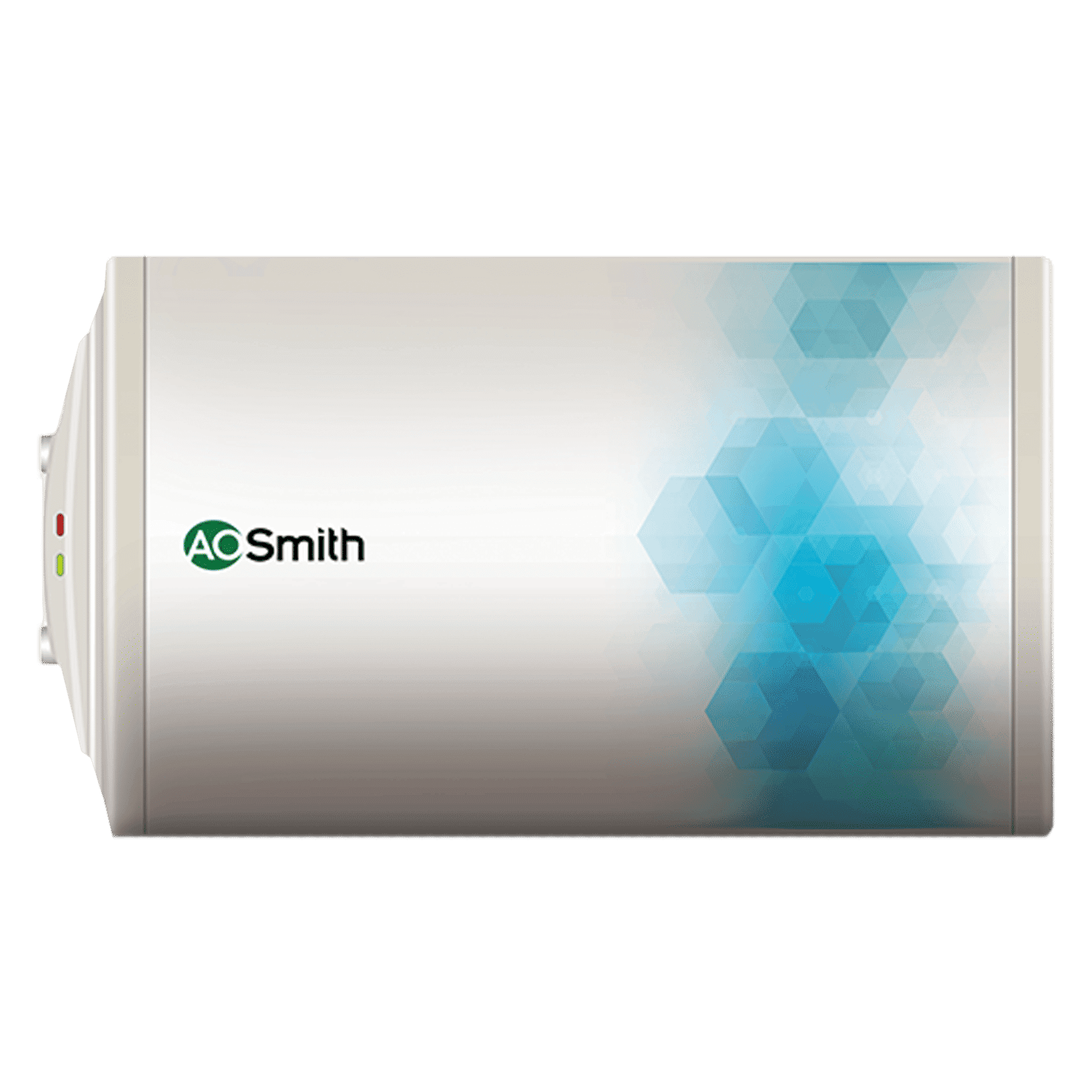 AO Smith 15 Litres 3 Star Horizontal Storage Water Geyser with Glass Coated Incoloy Heating Element (White)