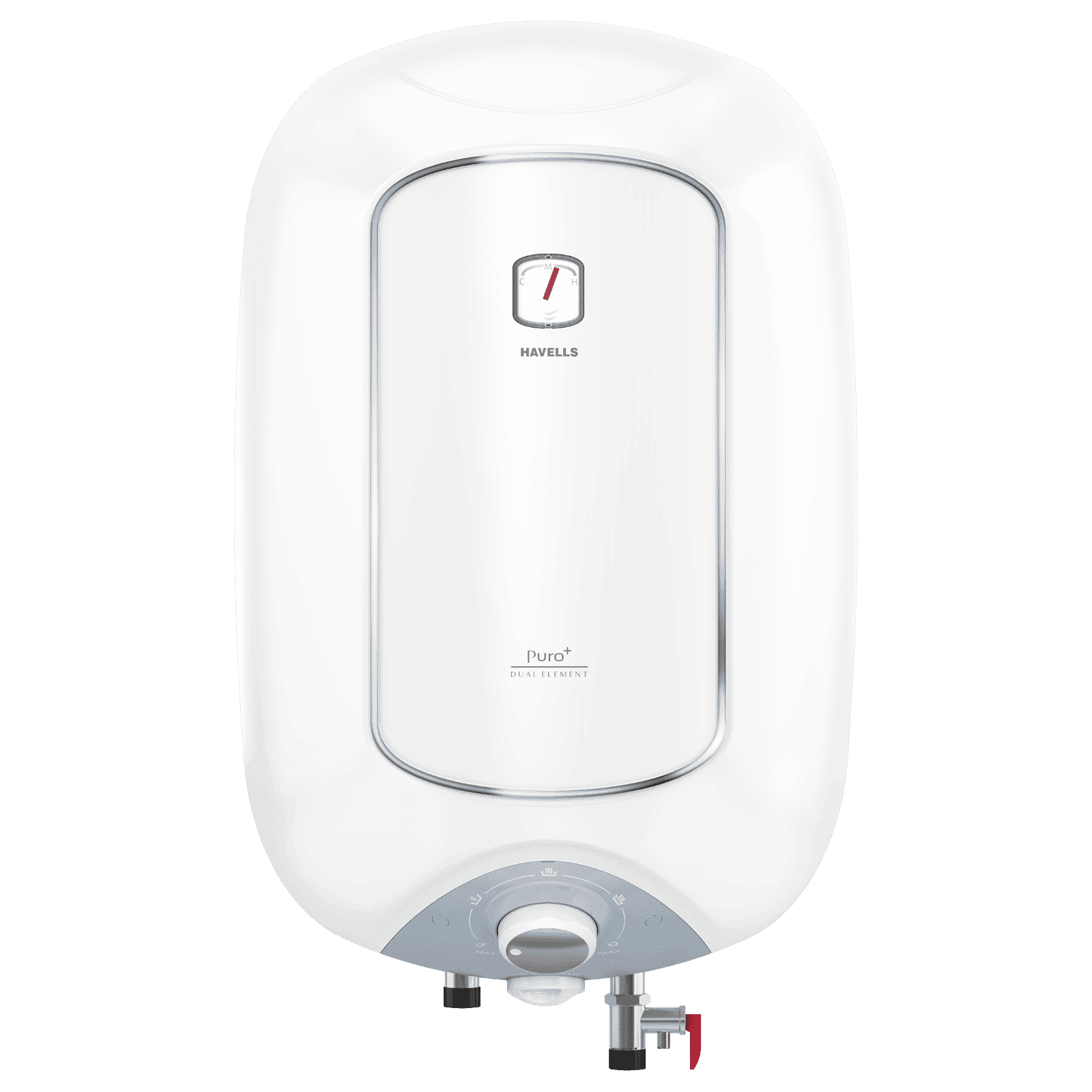 HAVELLS Puro PLus 15 Litre 4 Star Vertical Storage Geyser with High Density PUF Insualtion (White)