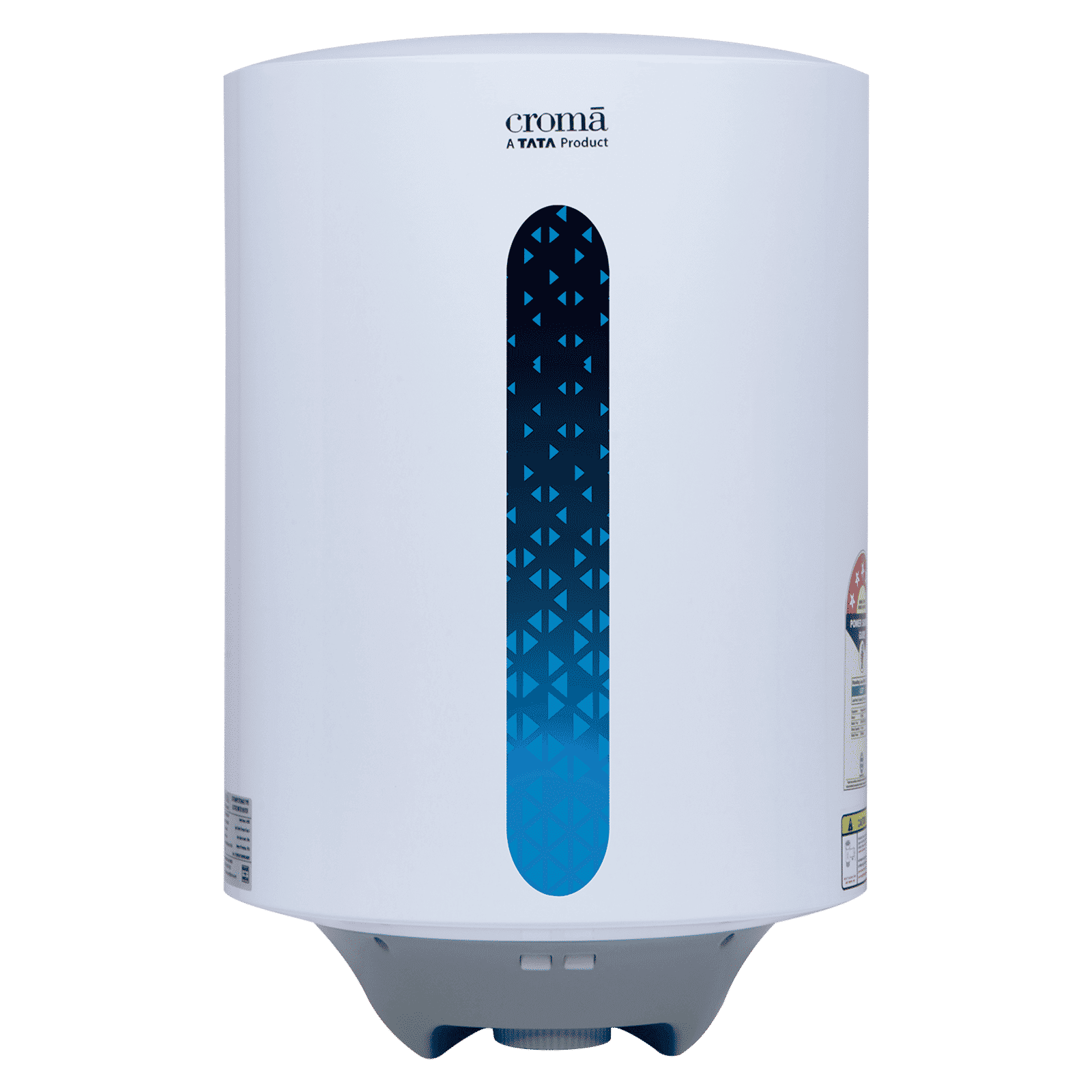 Croma 25 Litre 5 Star Vertical Storage Geyser with Temperature Control Knob (2025 model, White)
