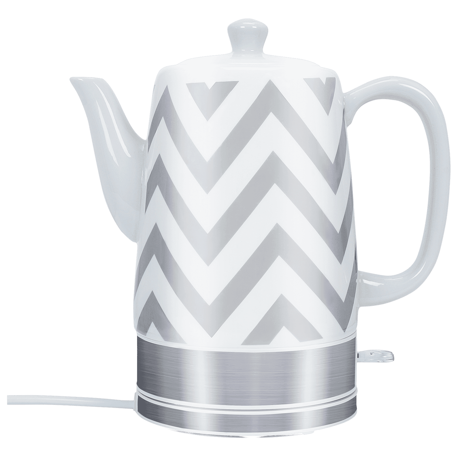 Croma 1630 Watt 1.5 Litre Electric Kettle with Detachable Base and Ceramic body (White)