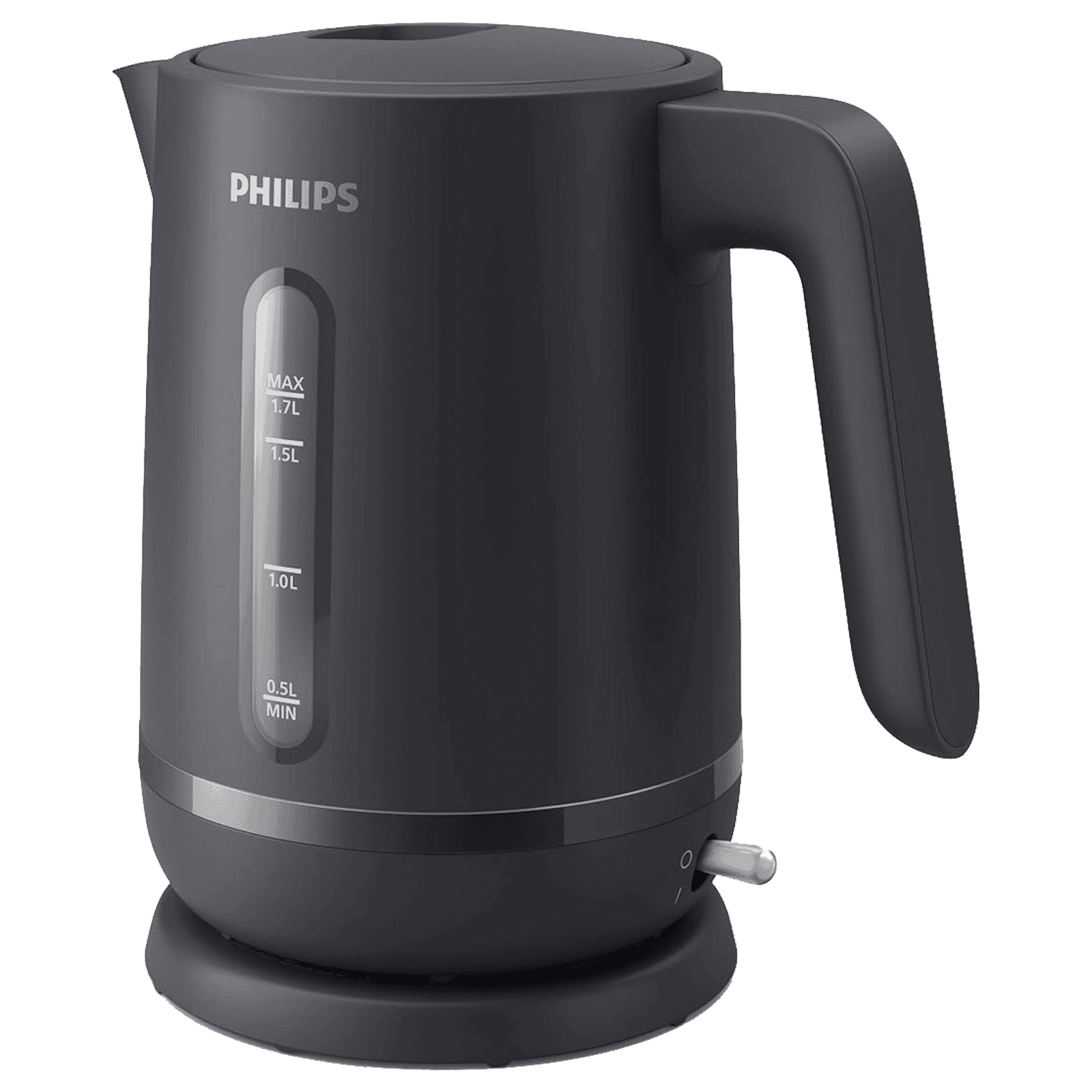 PHILIPS HD9314/90 1800 Watt 1.7 Litre Electric Kettle with Concealed Heating Element (Charcoal Grey)