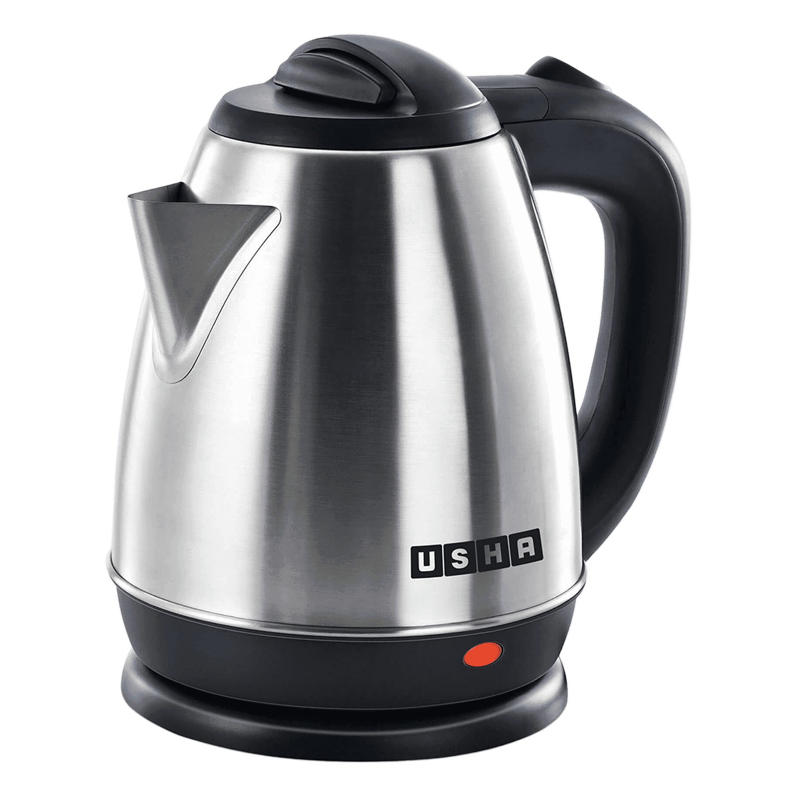 USHA 1200 Watt 1.5 Litre Electric Kettle with Food-Grade SS Body (Black)
