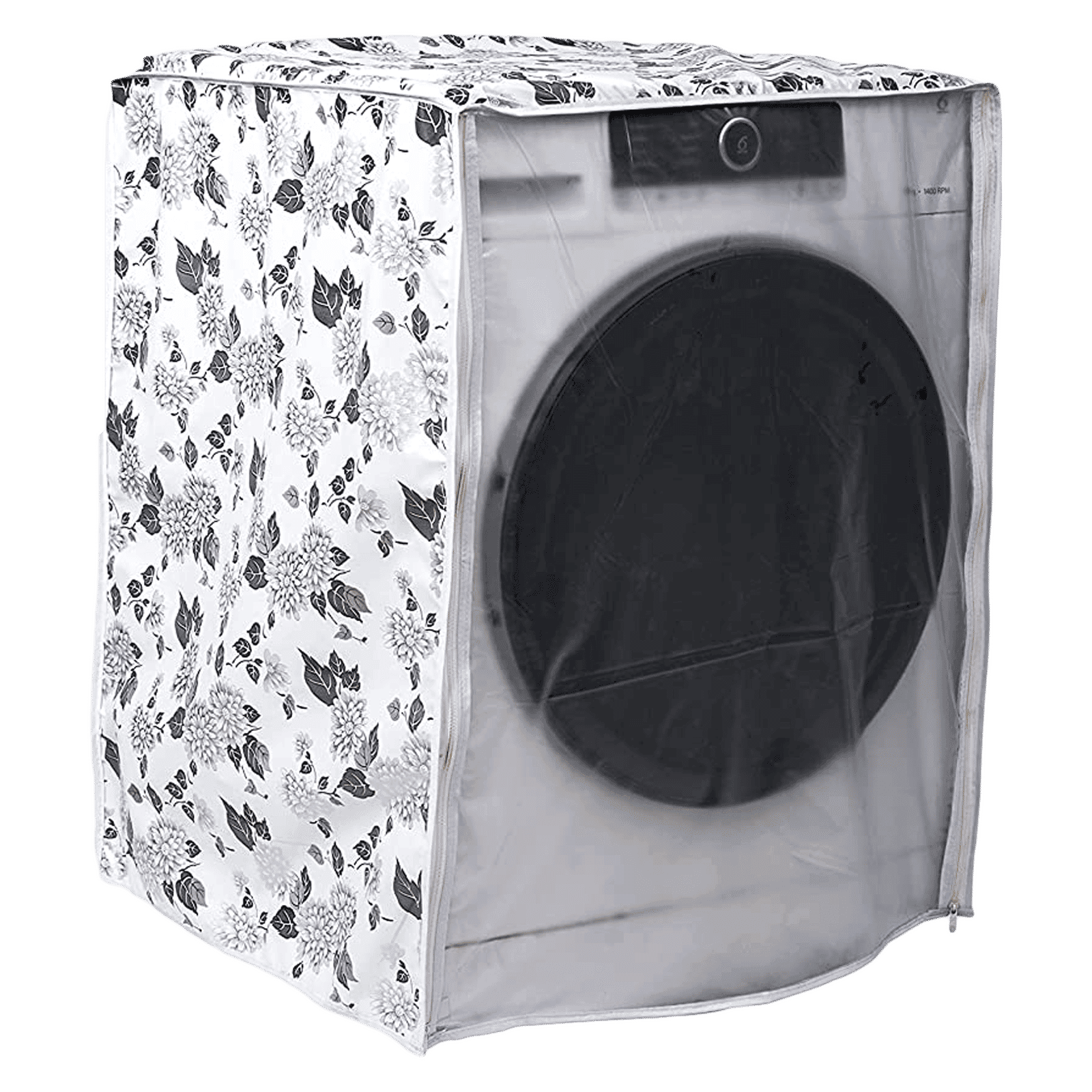 CNS Cover For Front Load 5 to 6.5 Kg Washing Machines (Cotton Coated Lamination, 8908011073254, Grey)