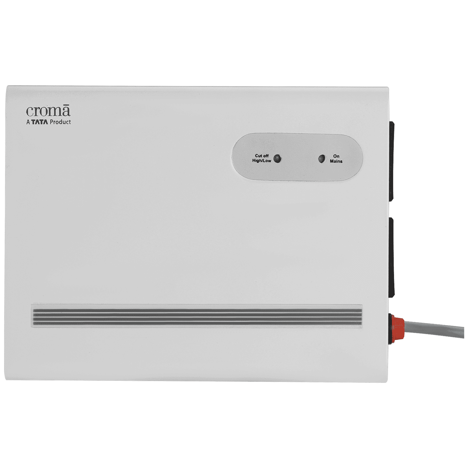 Croma 1.2 Amp Voltage Stabilizer For Refrigerator upto 300L (90 - 290 V, Twin Socket Output, White)