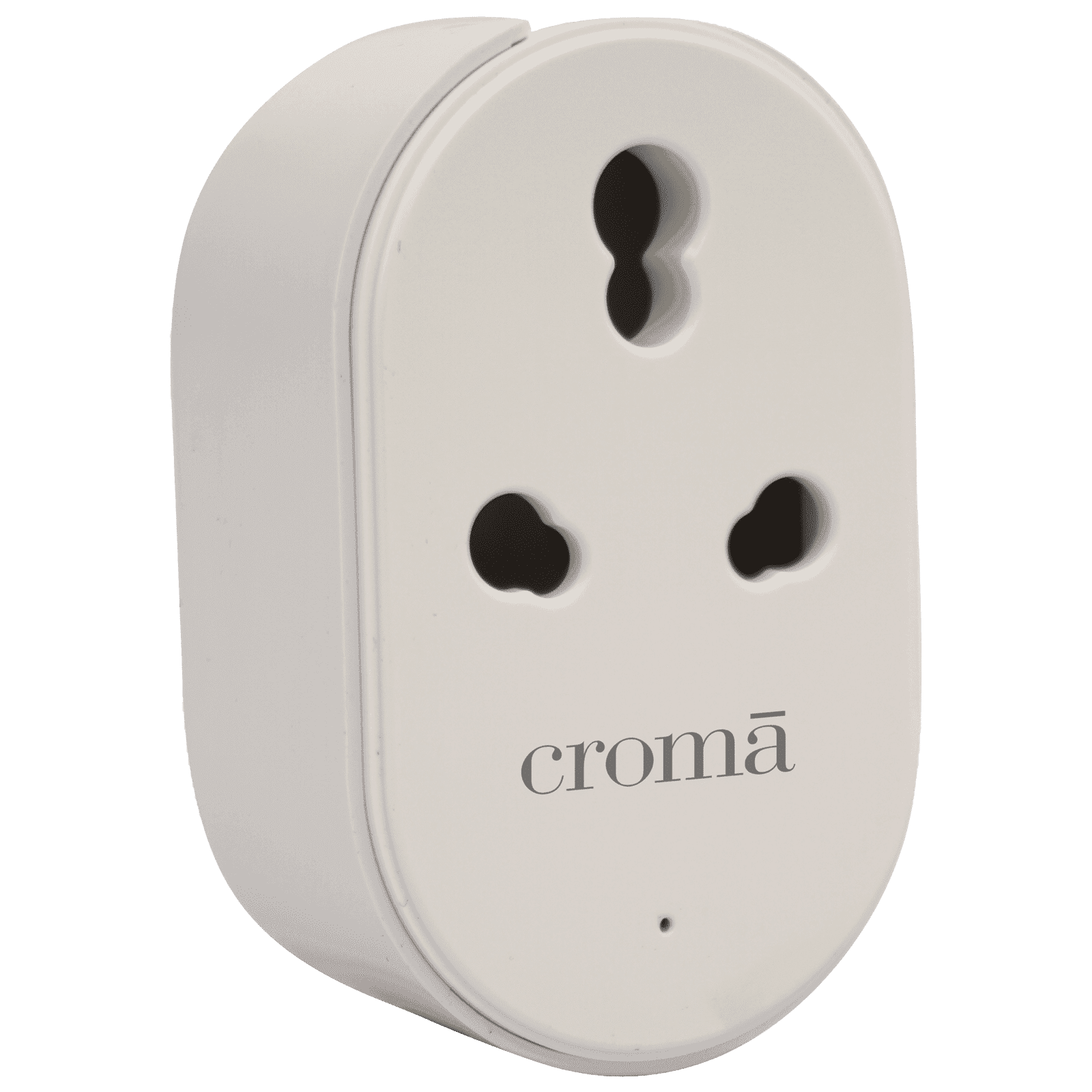 Croma Alexa & Google Assistant Smart Plug For Room Heater, Air Conditioner (Voice control, CRSP16ASPA327202, White)