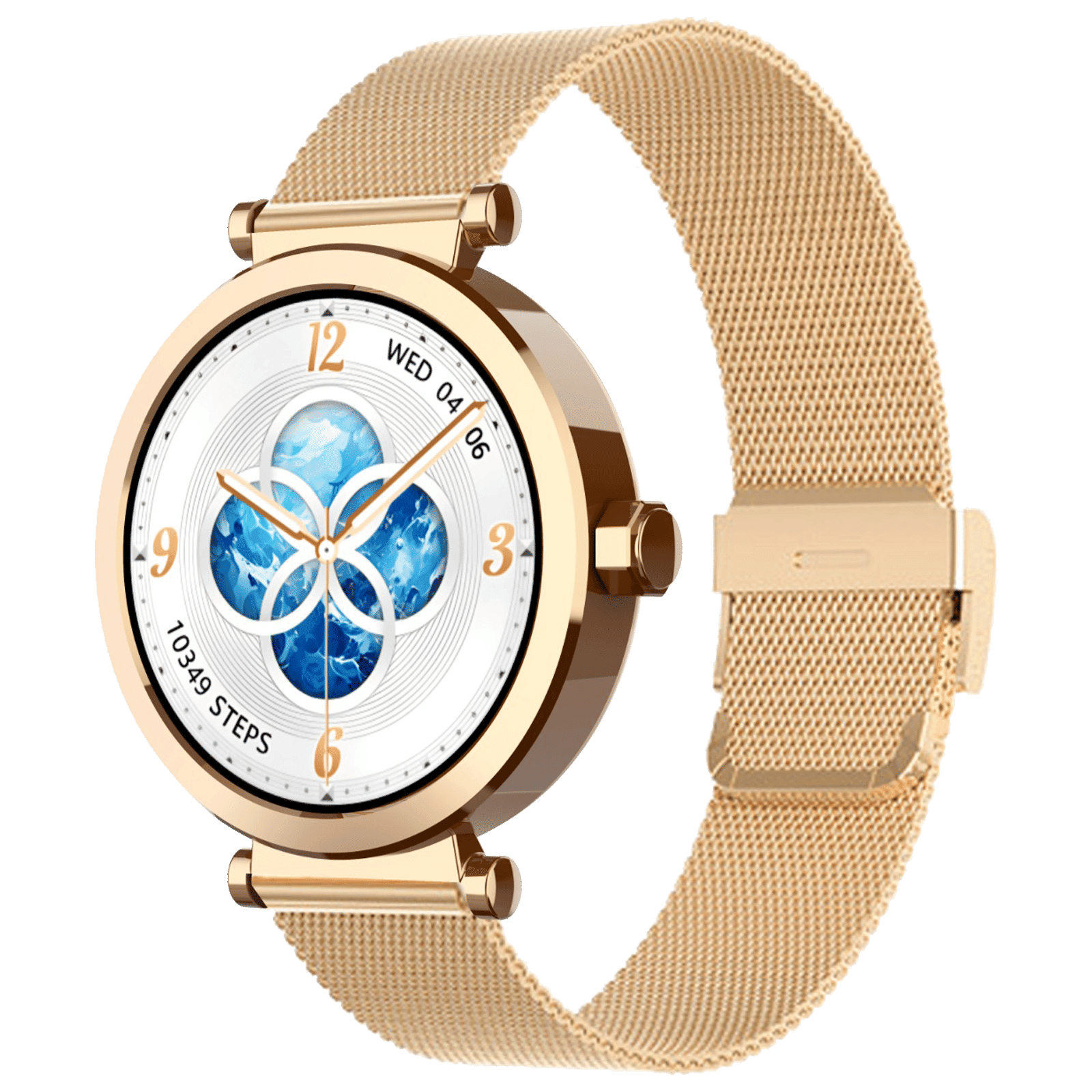 Croma VELCOITY GF Smartwatch with Bluetooth Calling (2025 Model, 1.32inches AMOLED Display, IP68 Waterproof, Rose Gold Strap)