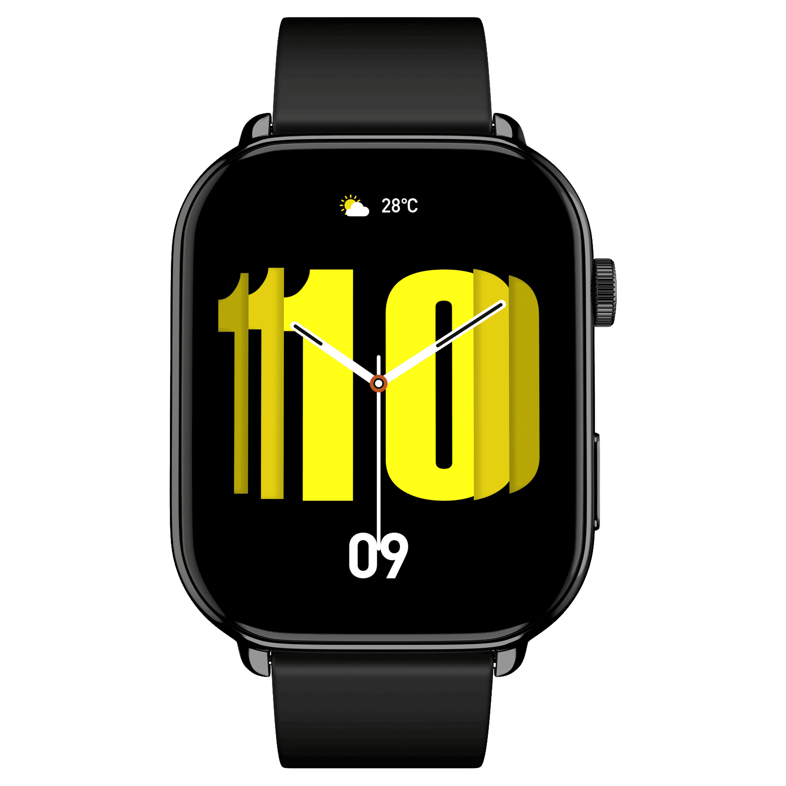 noise ColorFit Victor 2 Smartwatch with AI Voice Assistance (49.78mm AMOLED Display, IP68 Water Resistant, Jet Black Strap)