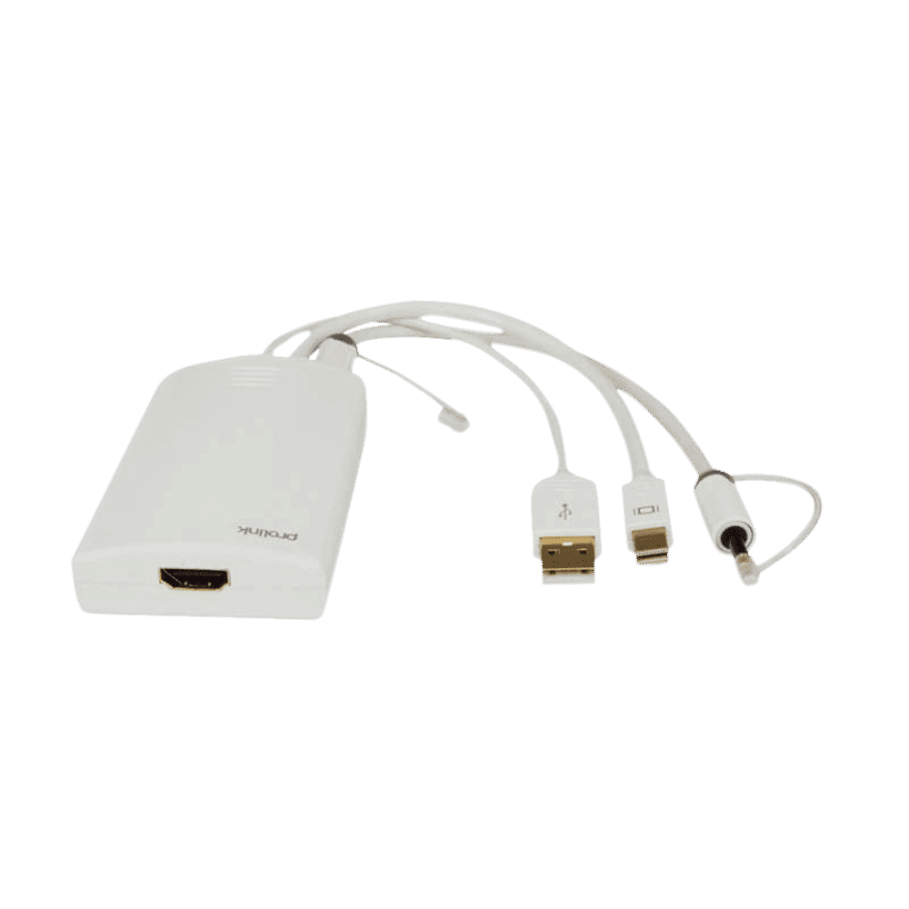 ultraprolink USB 3.1 Type C to USB 3.1 Type C, USB 3.0 Type A, HDMI USB Hub (Bi-Directional Flow, White)