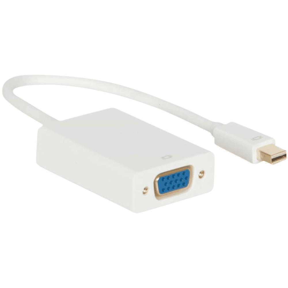 ultraprolink Mini Display Port to VGA Port Adapter (1000 Mbps Speed, White)