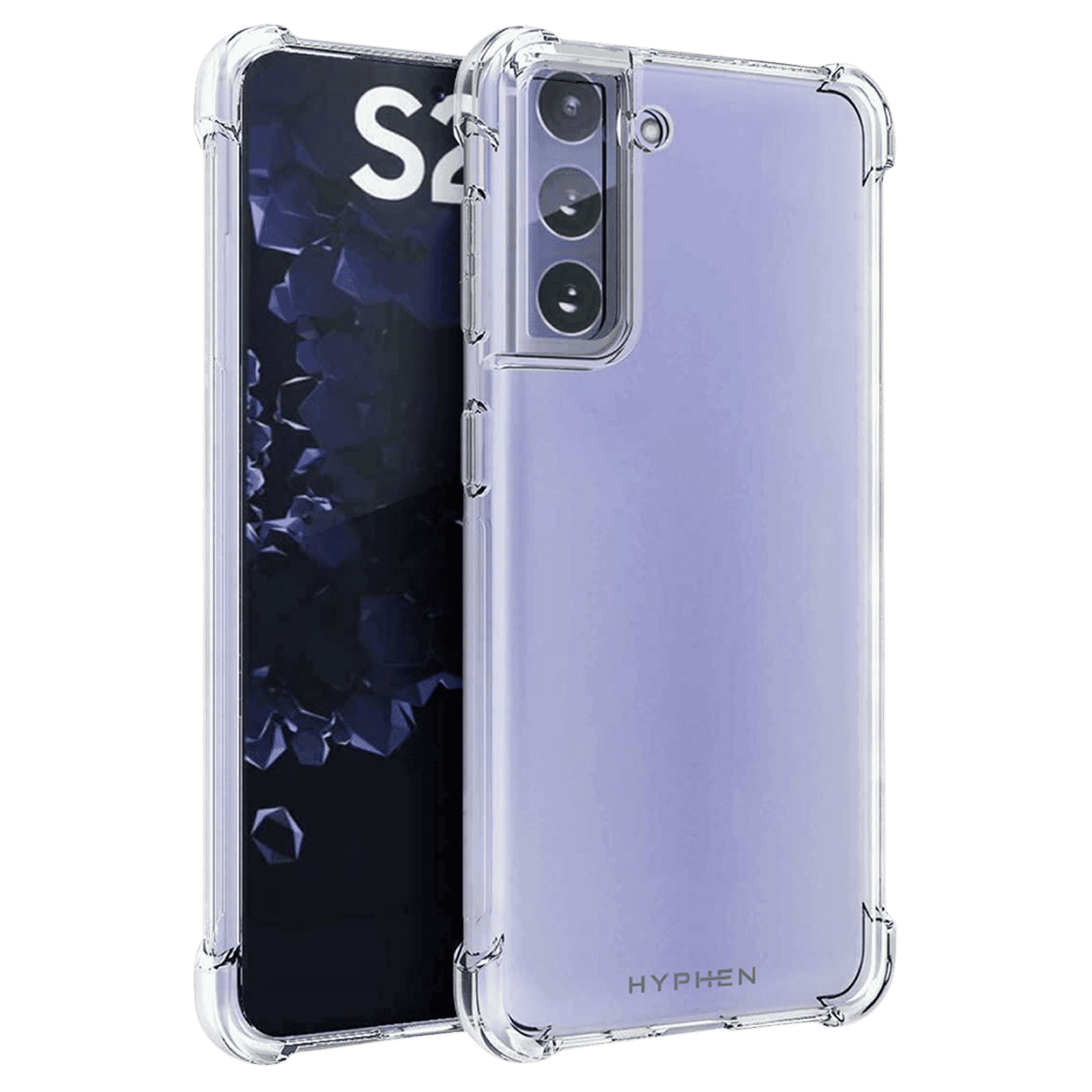 HYPHEN Soft TPU Back Cover for SAMSUNG S21 (Wireless Charging Compatible, Clear)