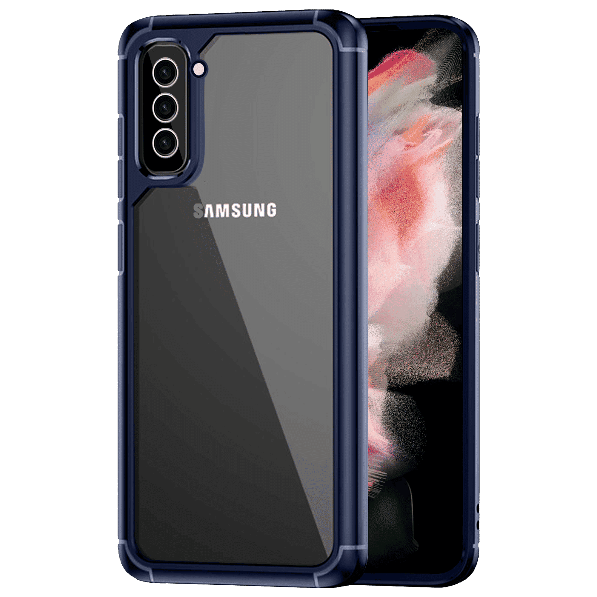 Inbase Geo Armor Back Cover for SAMSUNG Galaxy S23+ (Air Cushion Technology, Dark Blue)