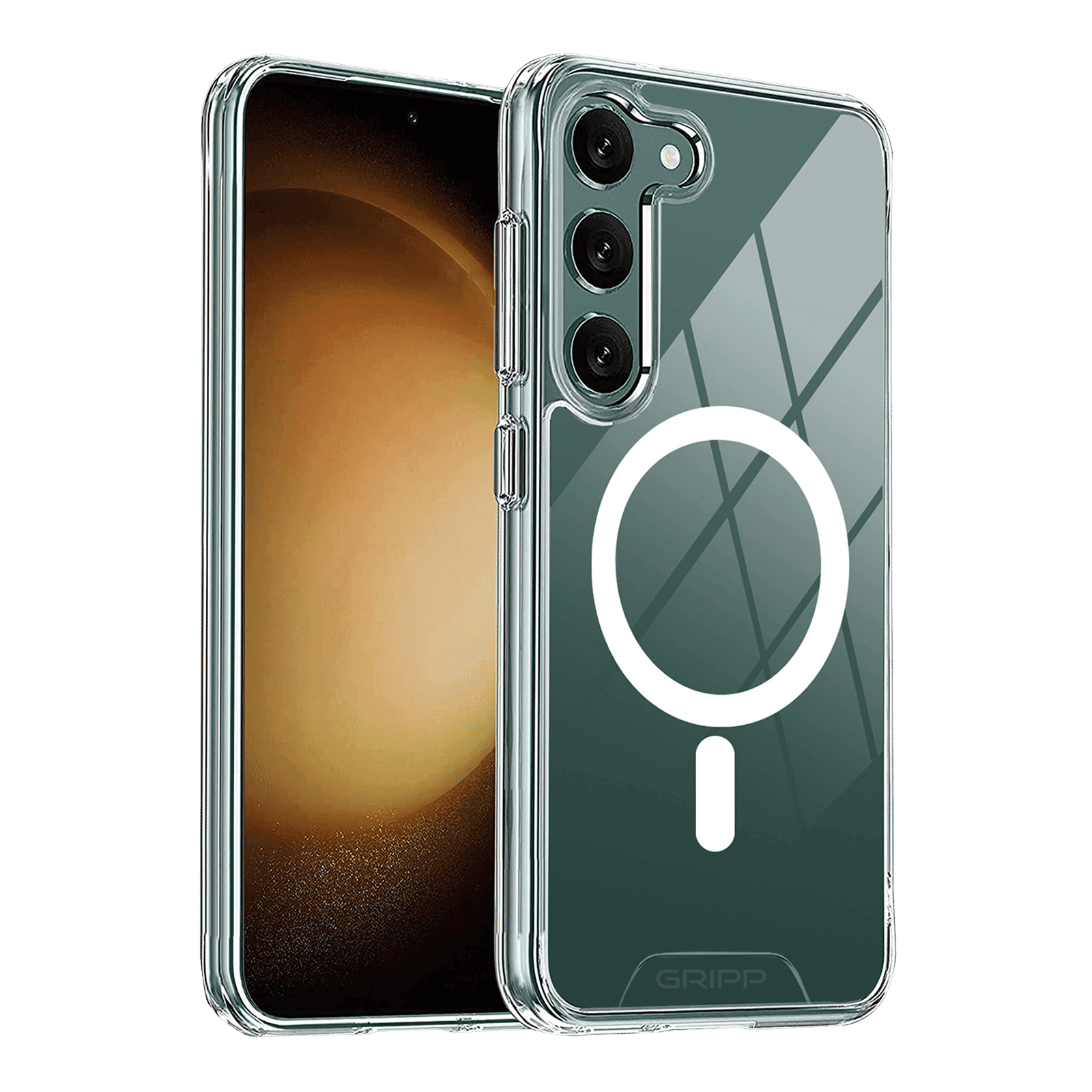 GRIPP Hard Silicon Back Case for Samsung Galaxy S23 Plus (Magsafe, Clear)